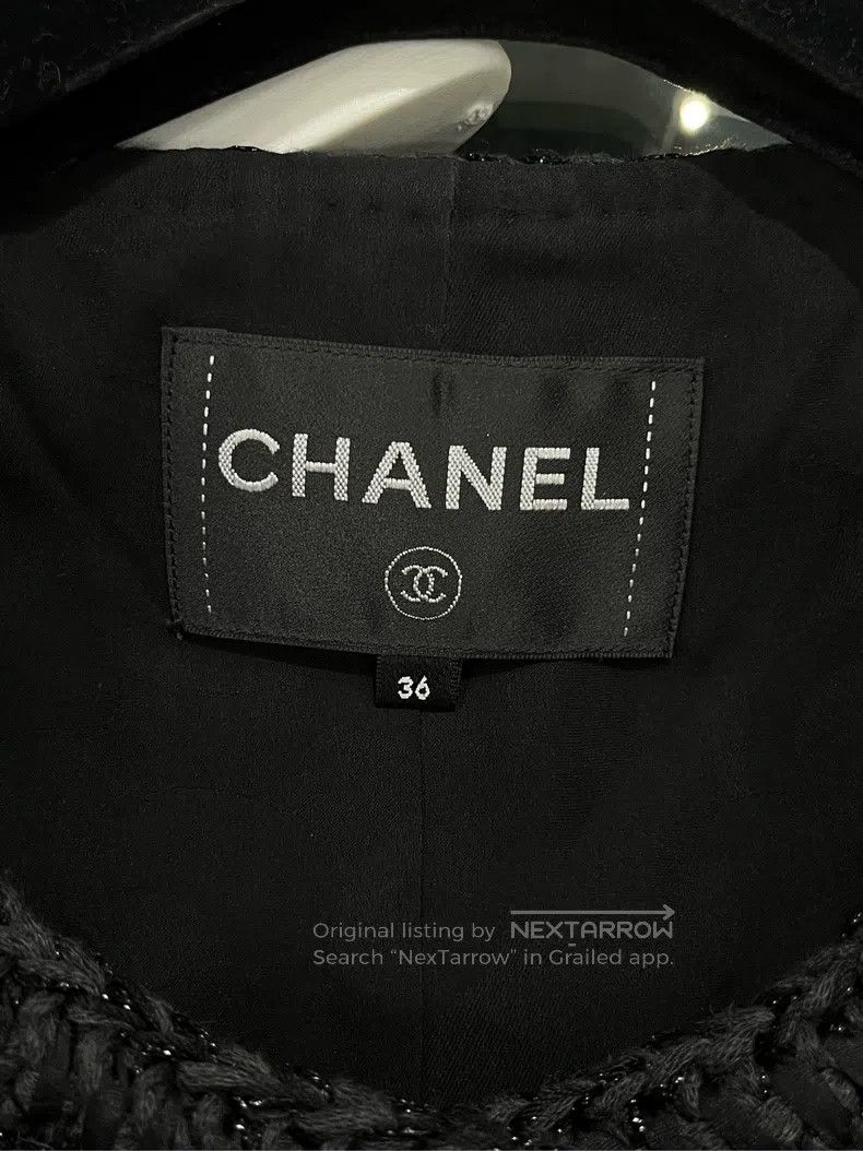Chanel Chanel 21 Women's Castle Series Black Embossed Jacket Size XS / US 0-2 / IT 36-38 - 3 Thumbnail