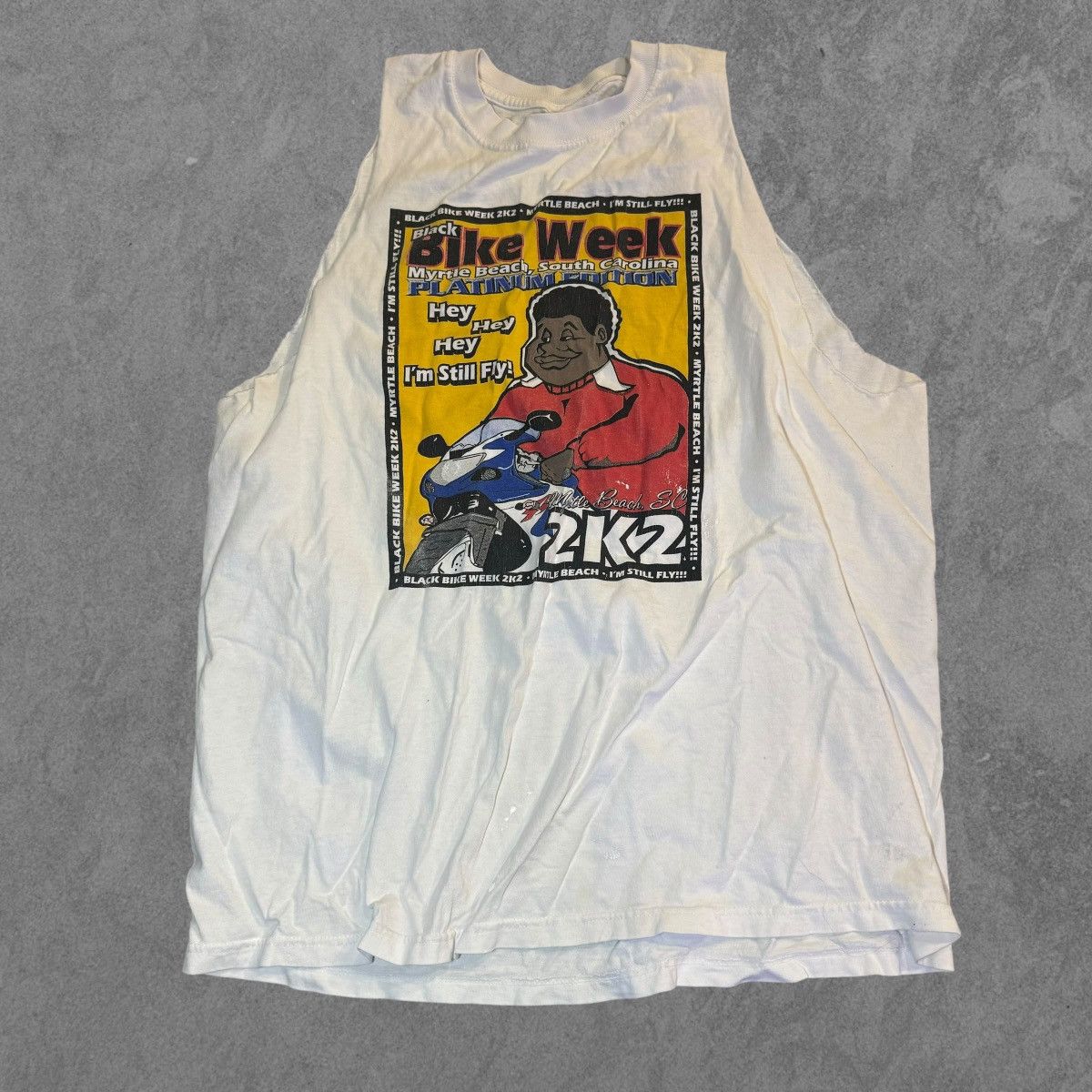 Harley Davidson × Vintage vintage fat albert black bike week cut off shirt XL Size US XL / EU 56 / 4 - 1 Thumbnail