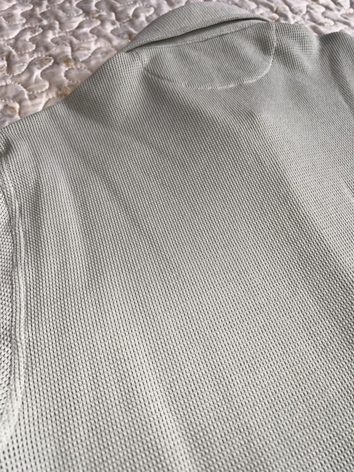 48 Tom Ford Polo Shirt light grey knit breath texture button