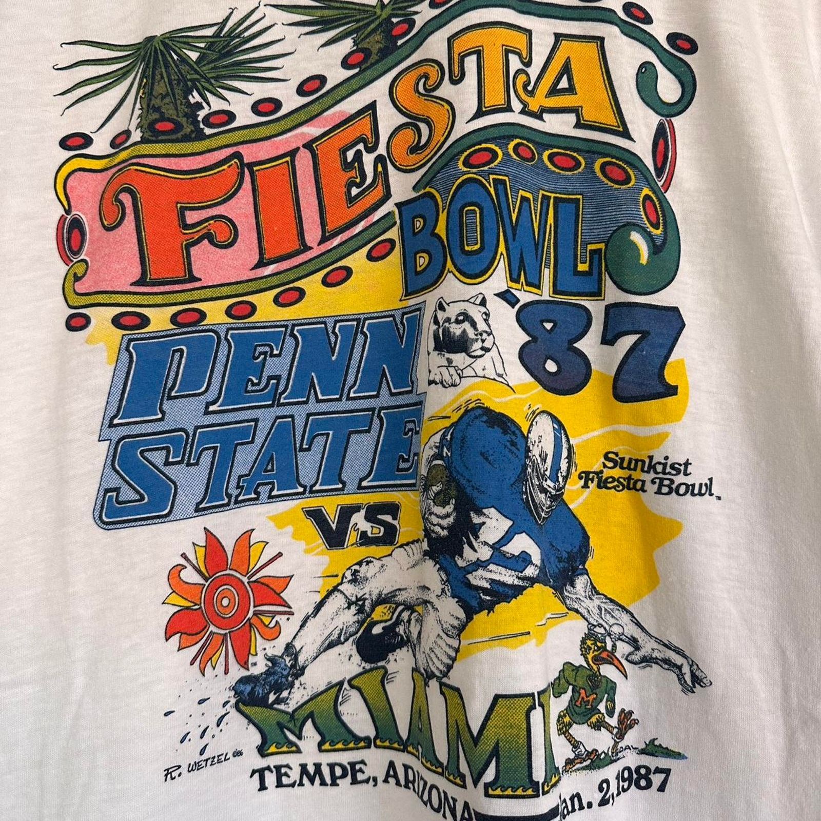 Vintage Vintage 1987 Fiesta Bowl Shirt Size US L / EU 52-54 / 3 - 3 Thumbnail