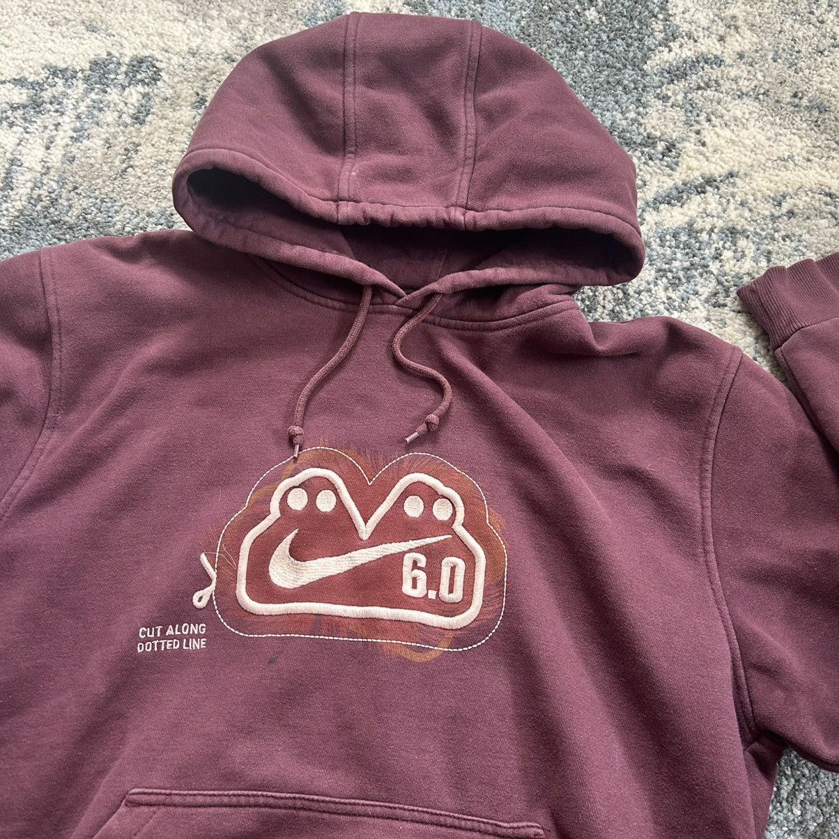 Nike × Vintage MiD 2000s NiKE 6.0 CUT OUT MUTANT LOGO HOODiE SWEATSHiRT Size US L / EU 52-54 / 3 - 3 Thumbnail