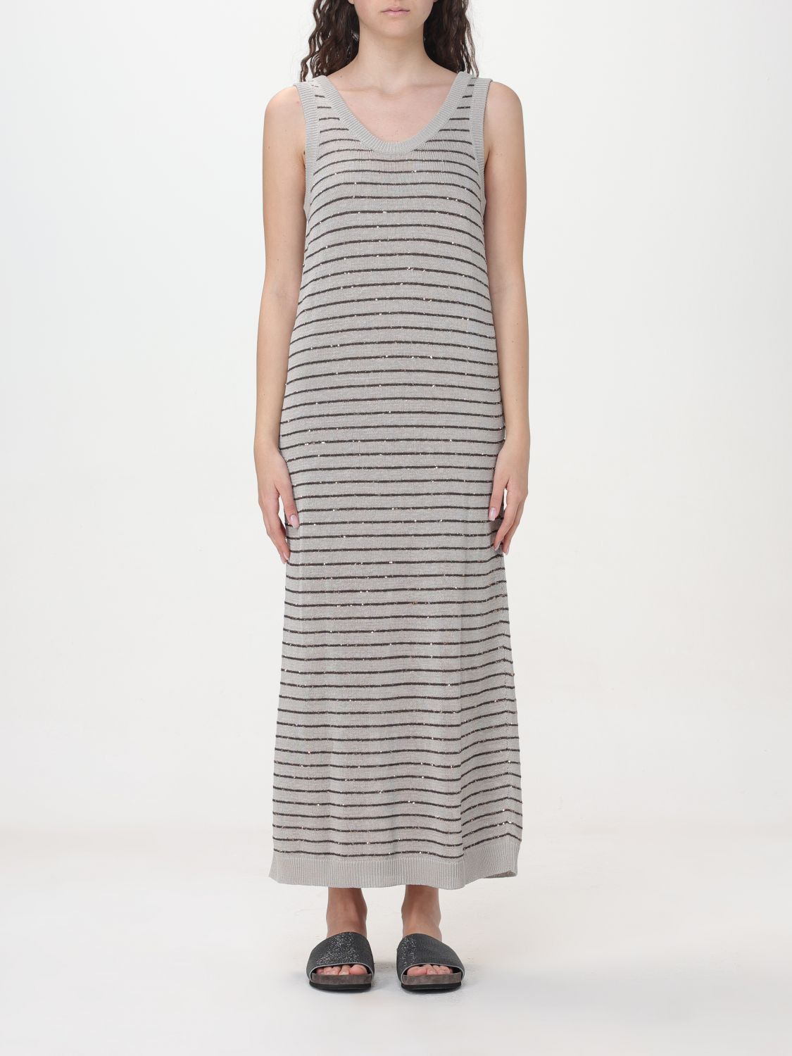 image of Brunello Cucinelli Dress Woman Quartz, Women's (Size Medium)