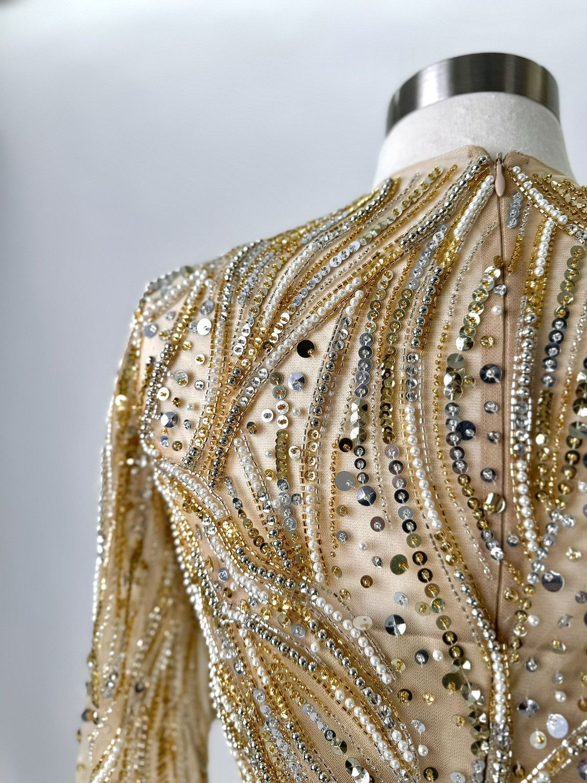Other Brand New US 8 Anna Augusta Maxi Gold Evening Dress Size M / US 6-8 / IT 42-44 - 9 Thumbnail