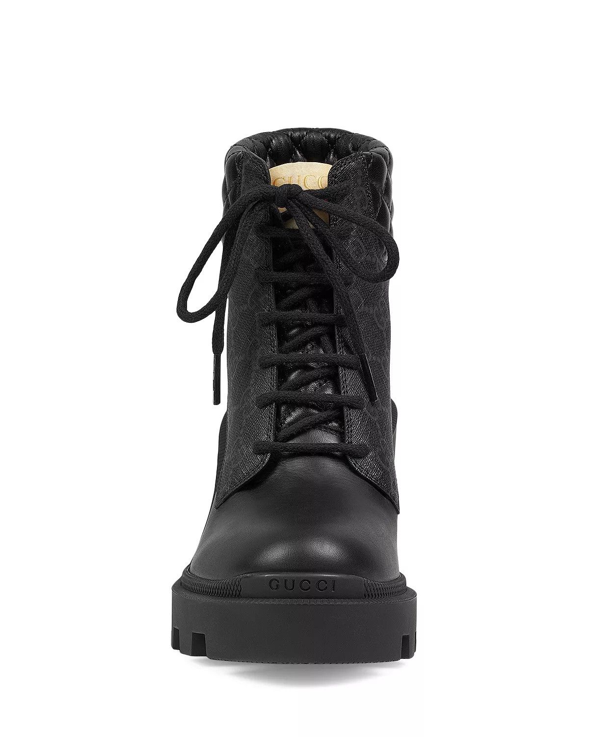 Gucci o1s1wg110225 Women's GG Ankle Boots in Black Size US 8.5 / IT 38.5 - 3 Thumbnail
