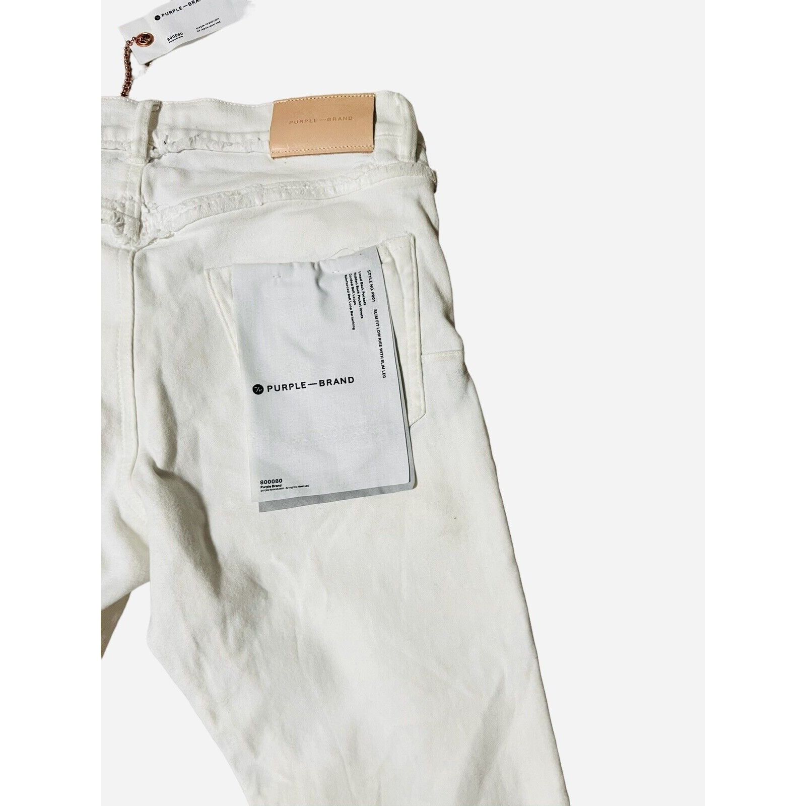 Purple Brand Purple Brand Jeans Mens Slim Fit P001 White 29/30 Size US 29 - 5 Thumbnail