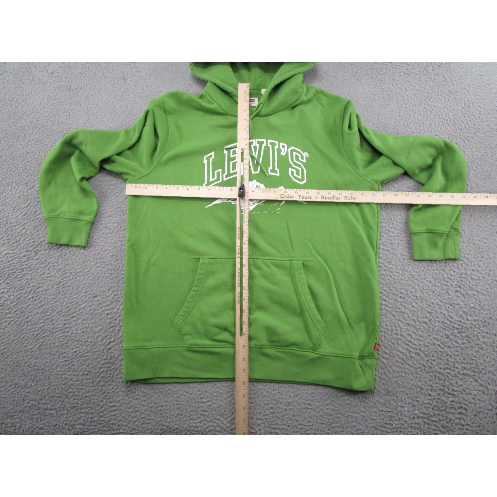Levi's Levi's Mountain Logo Graphic Pullover Hoodie Mens Size L Outdoors Green Cotton Logo All Seasons Hooded Sports Vintage No Size US L / EU 52-54 / 3 - 5 Thumbnail