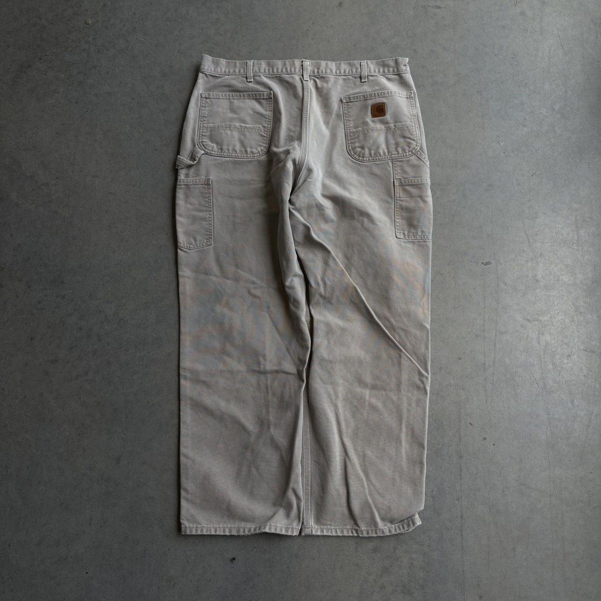 Carhartt × Vintage Vintage 40x30 Carhartt Carpenter Pants Beige Workwear Baggy Size US 40 / EU 56 - 1 Thumbnail