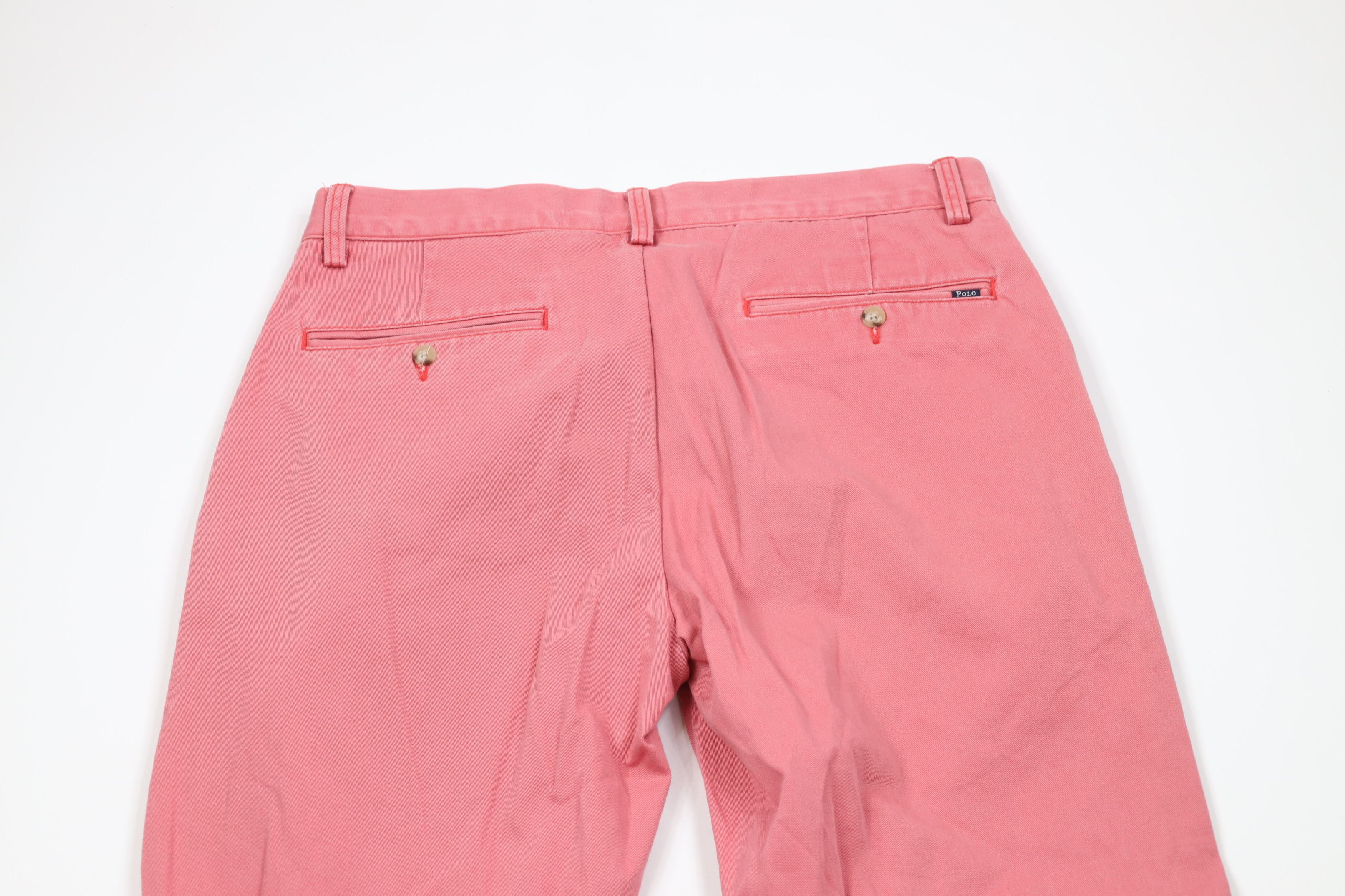 Ralph Lauren Vintage Ralph Lauren Stonewash Straight Leg Chino Pants Red Size US 33 - 11 Thumbnail