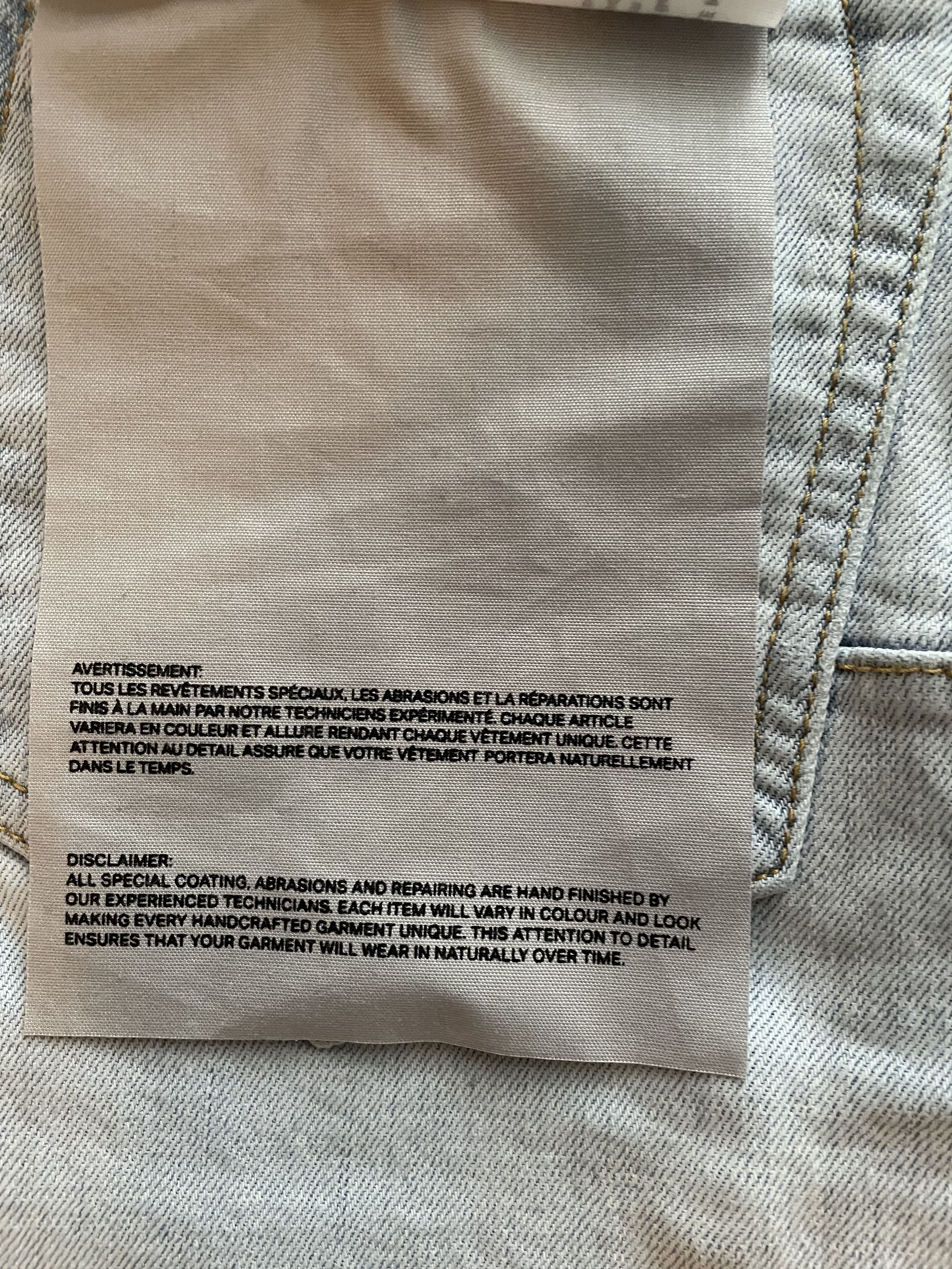 Purple Brand Purple Brand Denim P001-PTLI423-33 "Flock Painted Wordmark" Size US 33 - 4 Thumbnail