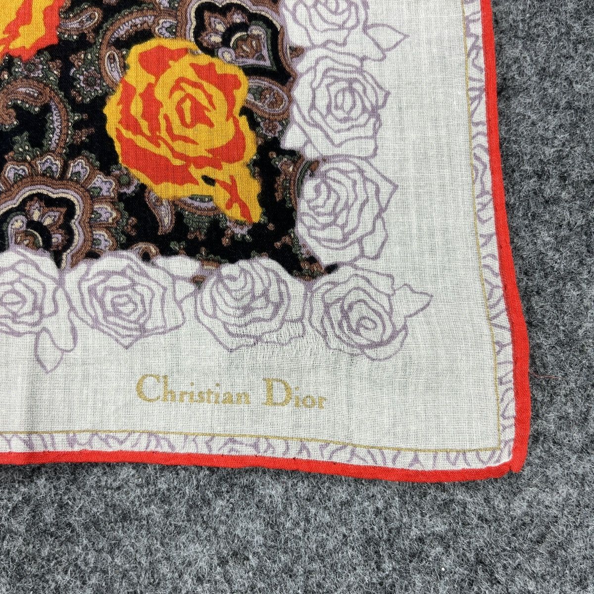 Vintage Christian Dior Handkerchief / Bandana / Neckerchief B984 Size ONE SIZE - 2 Thumbnail