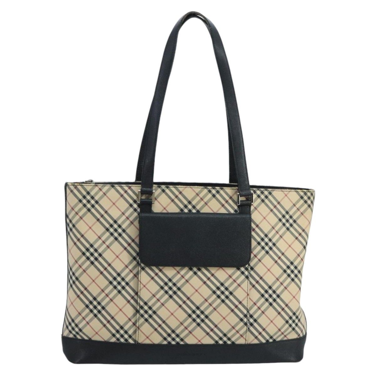 Burberry Nova Check Beige Canvas Tote Bag (Pre-Owned) Size ONE SIZE - 1 Thumbnail