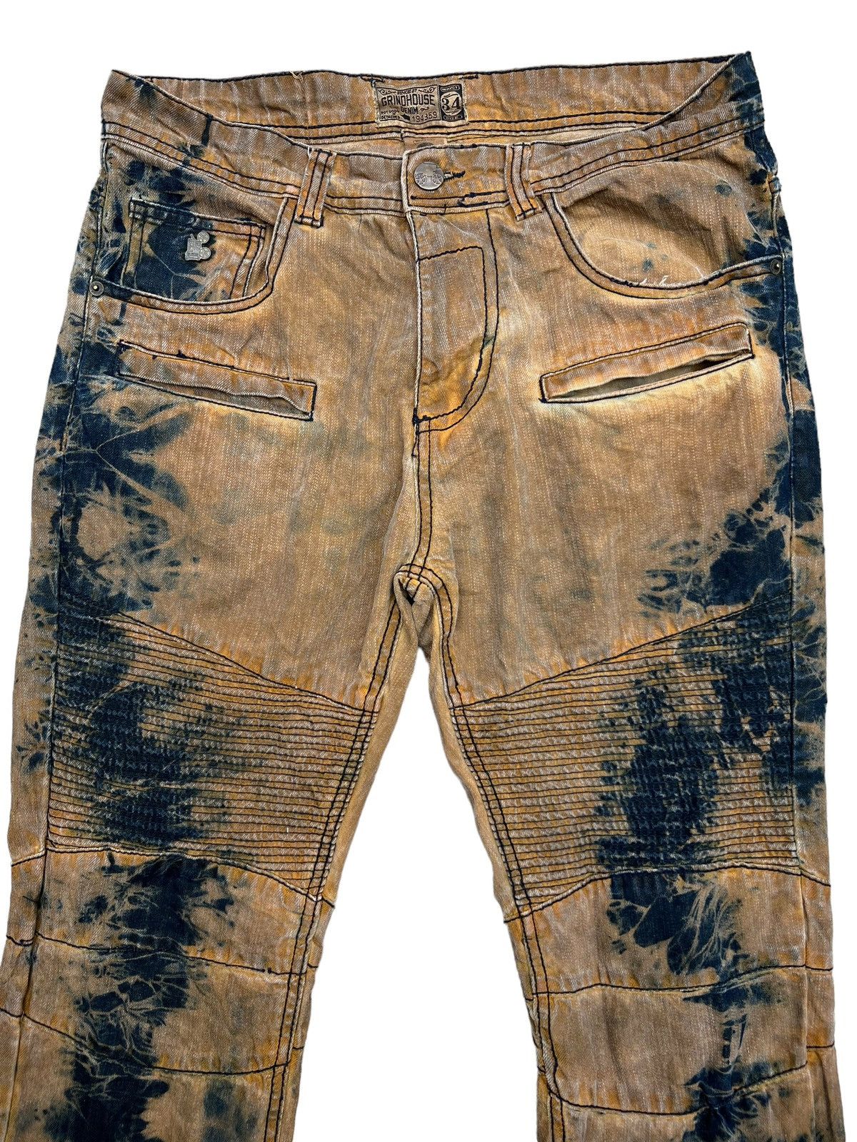 Japanese Brand Grino House Distressed Elastic Pants 34x33 Size US 35 - 4 Thumbnail