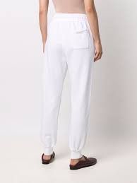 Casablanca White Embroidered Logo Silk Scarf Sweatpants Size 36" / US 14 / IT 50 - 3 Thumbnail