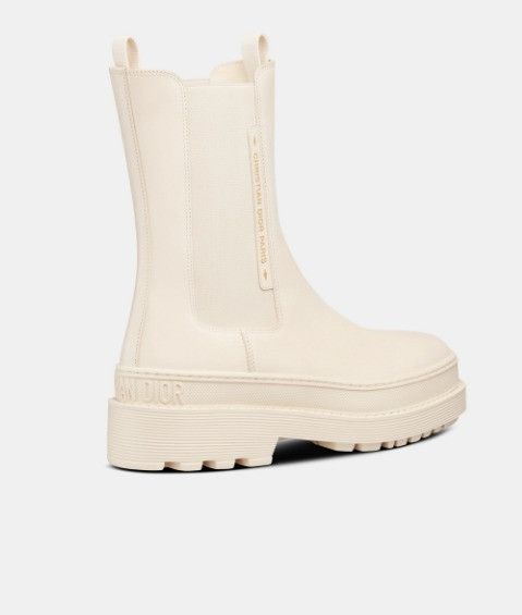 Dior o1w1db10924 Trial Ankle Calfskin Boot in White Size US 10 / IT 40 - 3 Thumbnail