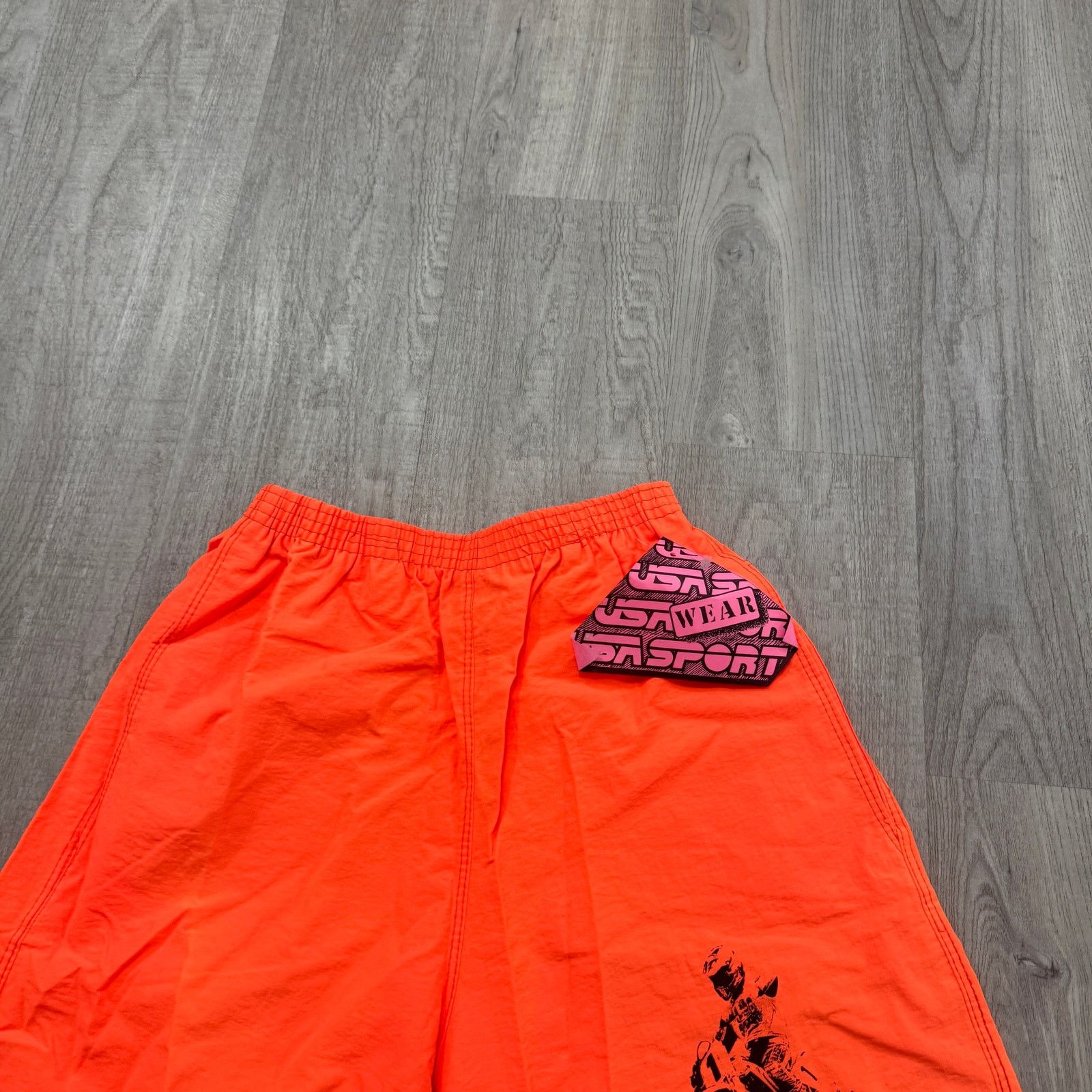 Vintage NEW Vintage USA Sport Surf Shorts Men Small Orange 80s Size US 26 / EU 42 - 2 Thumbnail