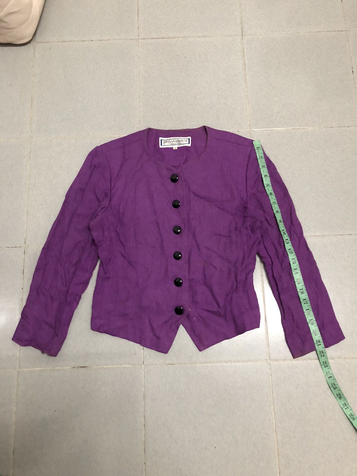 Japanese Brand × Vintage × Yves Saint Laurent Vintage YSL diffusion femmes wool blend fest jacket Size M / US 6-8 / IT 42-44 - 11 Thumbnail