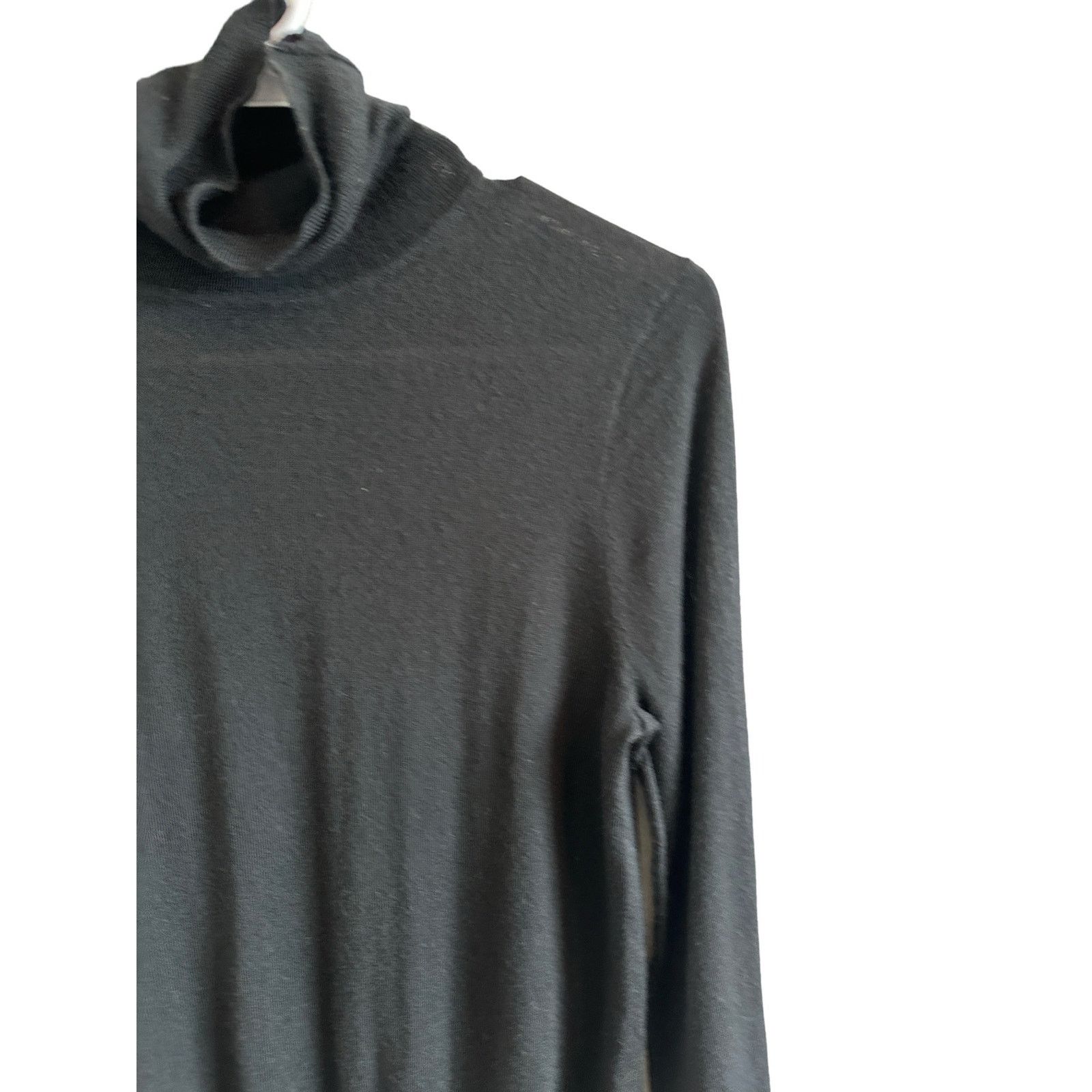 J.Crew J.Crew Medium Black Long Sleeve Mock Neck Pullover Sweater Size M / US 6-8 / IT 42-44 - 5 Thumbnail