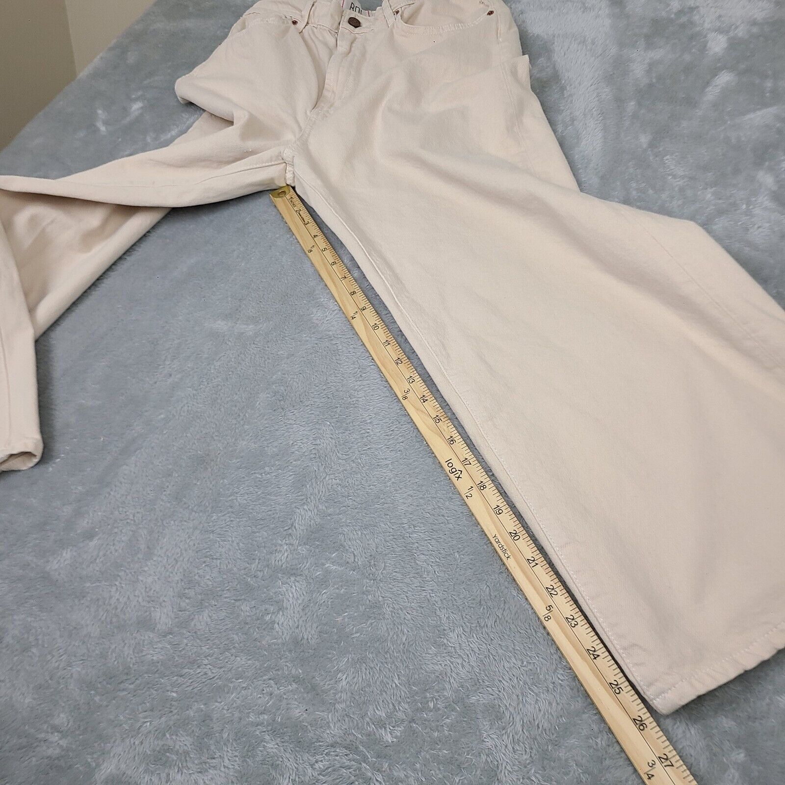 Bdg BDG Jeans Womens Size 31 Tan High and Wide Crop Casual Deni Size 31" - 8 Thumbnail