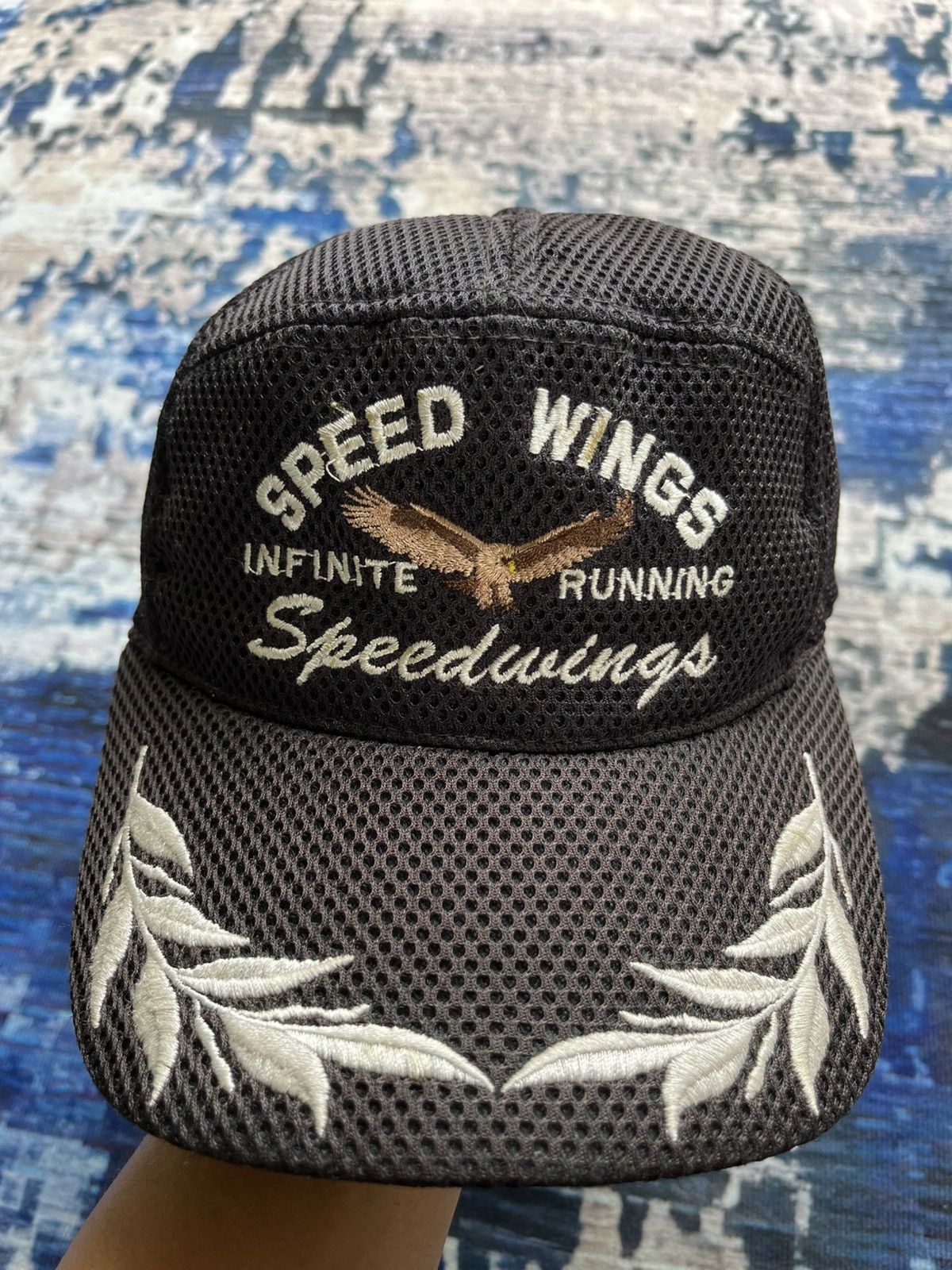 Japanese Brand × Vintage 🔥Vintage speed wing infinite running bird logo 90s cap Size ONE SIZE - 2 Thumbnail