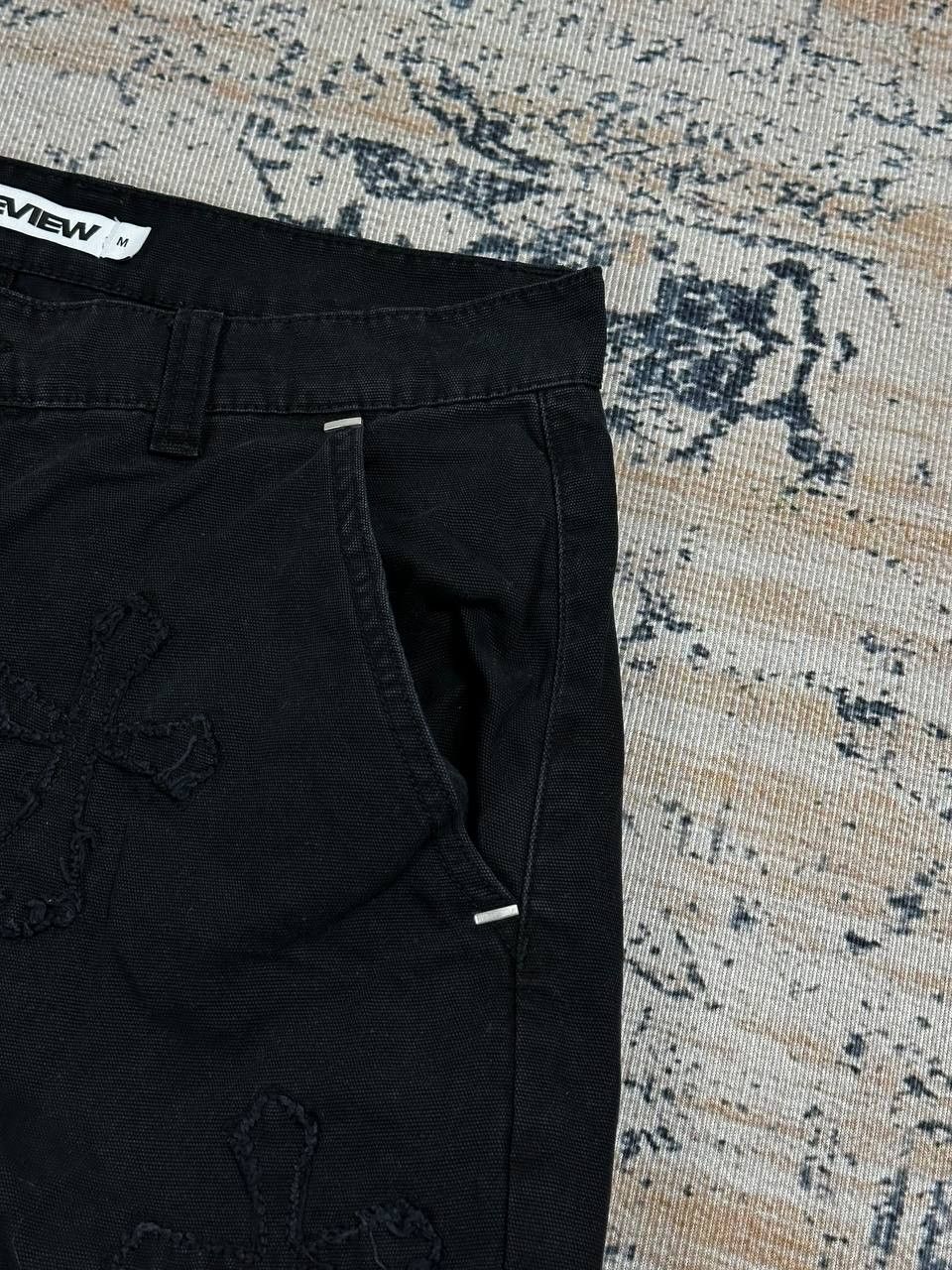 Review Avant Garde Black Cargo Cross Baggy Rap Pants Bondage Size US 32 / EU 48 - 8 Thumbnail