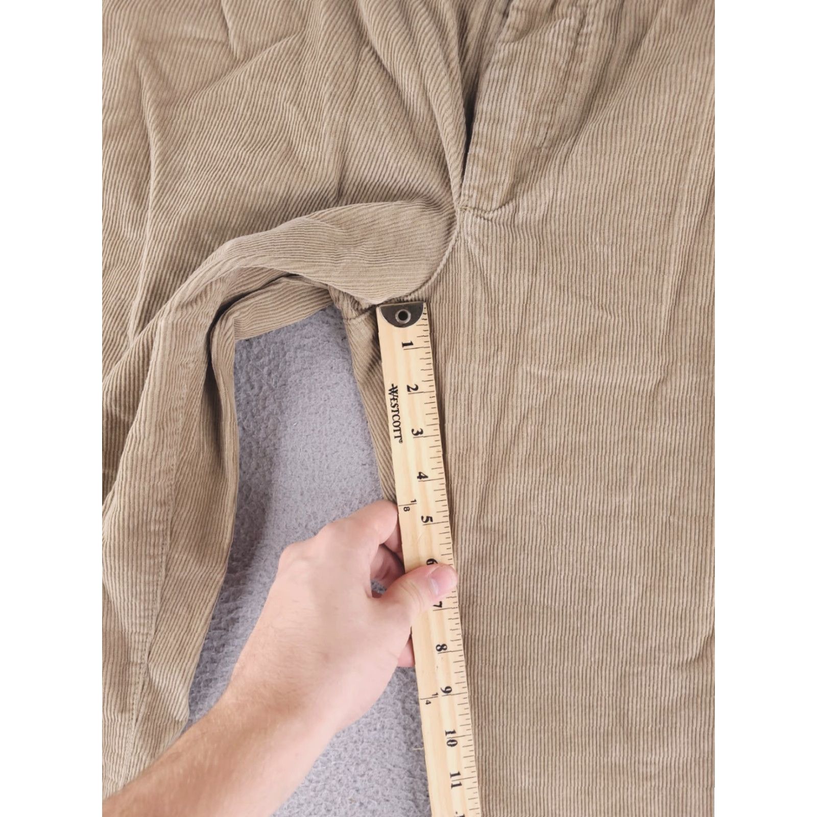 Izod IZOD Pants Mens 40x27 Brown Corduroy Cotton Relaxed Fit Chino Size US 40 / EU 56 - 6 Thumbnail