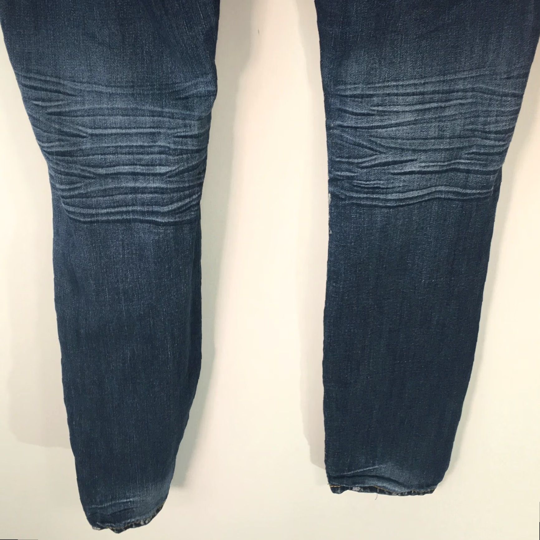 Express VINTAGE Express Womens Casual Regular Flat Front Distressed Blue Leggings Jeans Size 4 Size 27" / US 4 / IT 40 - 5 Thumbnail