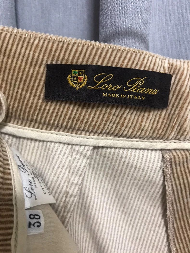 Loro Piana LORO PIANA Long velvet straight leg trousers Size 25" / US 0 / IT 36 - 7 Thumbnail