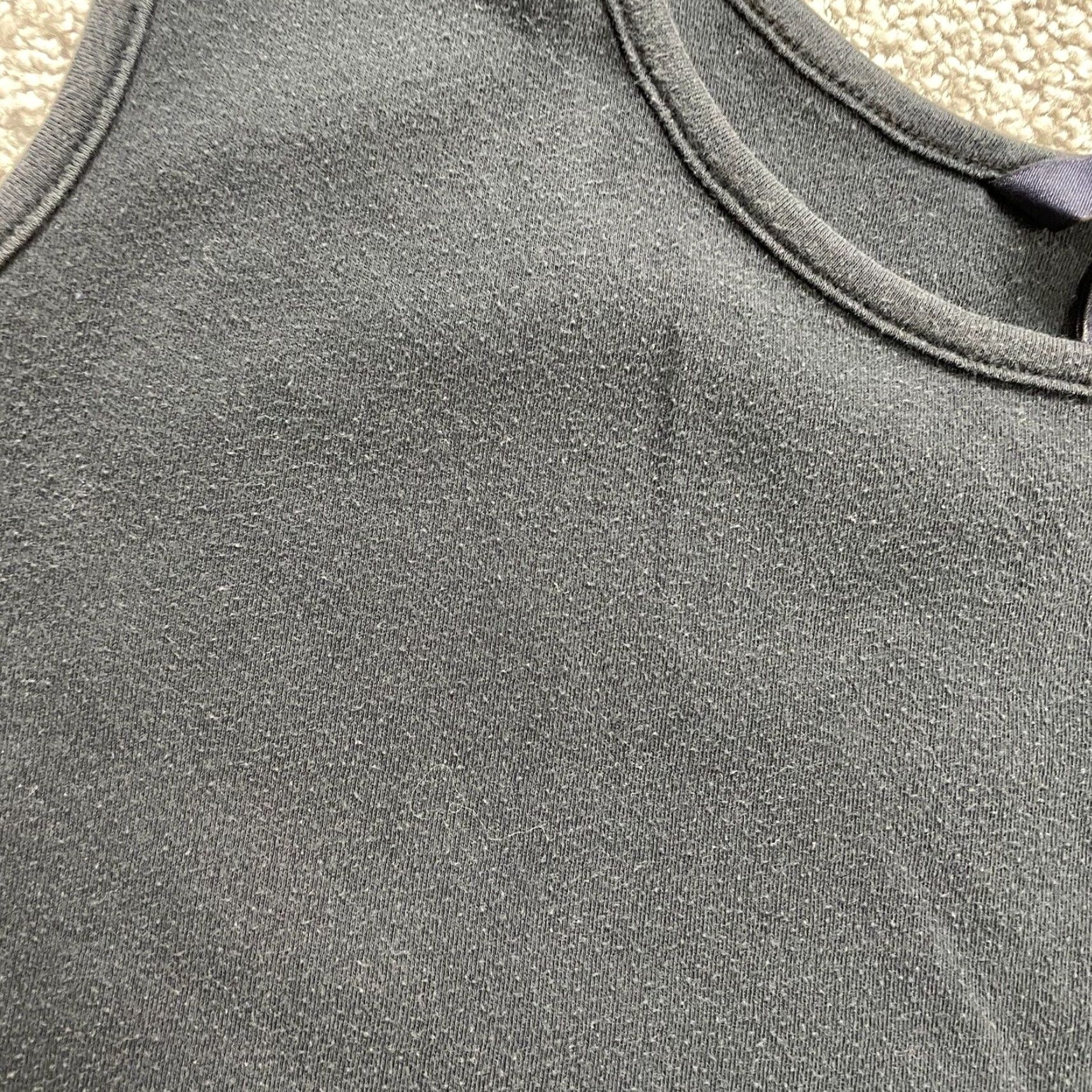 Lands' End Lands' End Basic Tank Top Womens Large Black Solid Sleeveless Round Neck Casual Size L / US 10 / IT 46 - 3 Thumbnail
