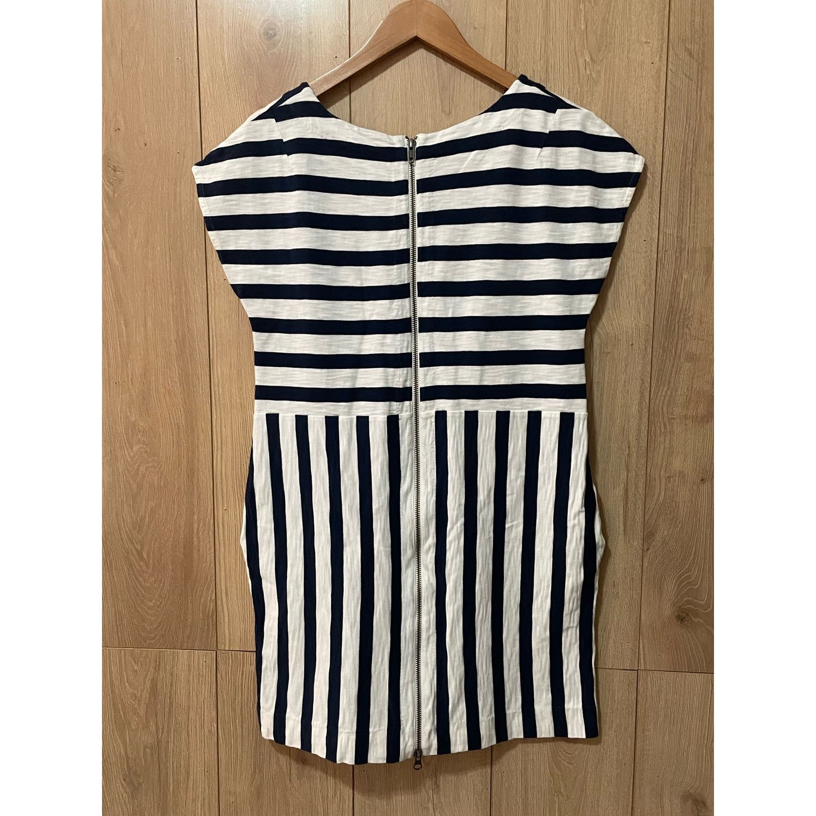 Madewell Madewell - Striped Mini Dress / Zipline / sz M / Blue, white Size M / US 6-8 / IT 42-44 - 3 Thumbnail