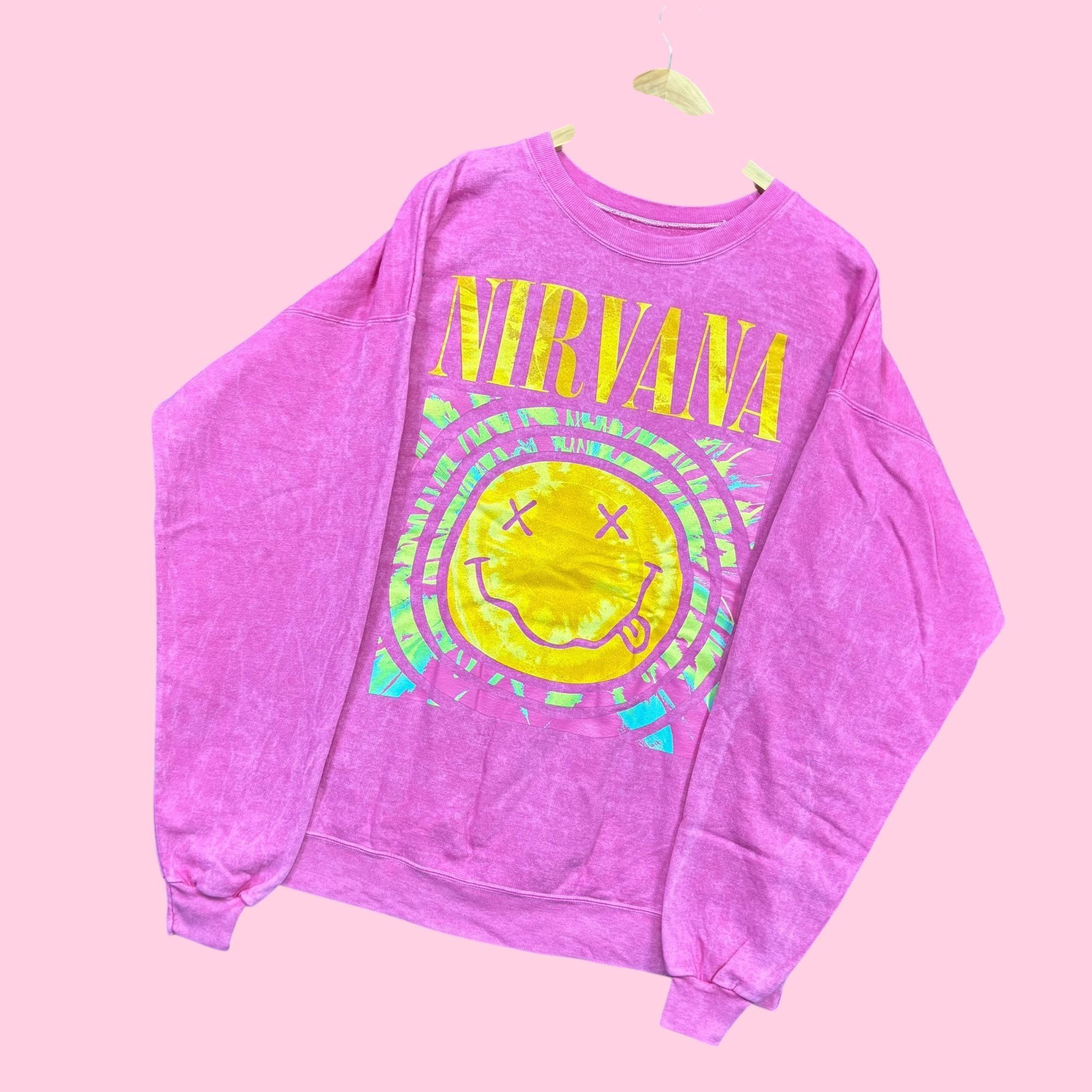 Nirvana Nirvana Nevermind Grunge Band Mineral Wash Crewneck XL Size US XL / EU 56 / 4 - 3 Thumbnail