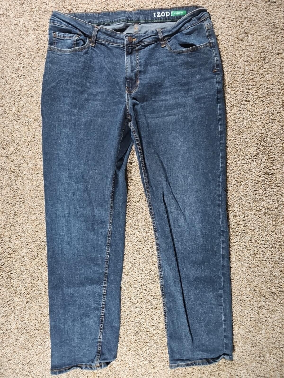 Izod IZOD Straight Fit Blue Jeans 40x32 Size US 40 / EU 56 - 1 Thumbnail
