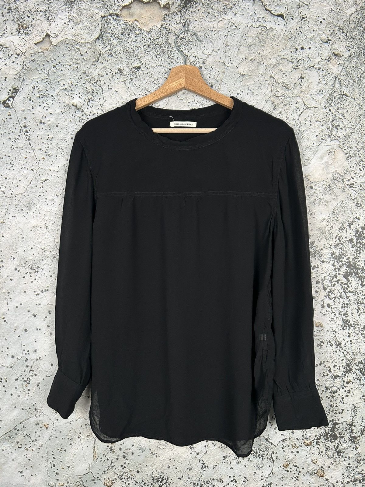 Isabel Marant Etoile Black Viscose Blouses Avantgarde Grunge
