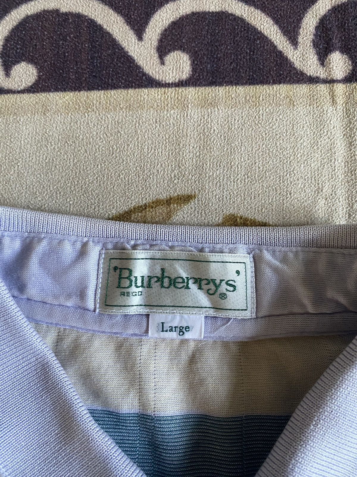 Burberry Vintage Burberry Striped Long Sleeve Size US M / EU 48-50 / 2 - 4 Thumbnail