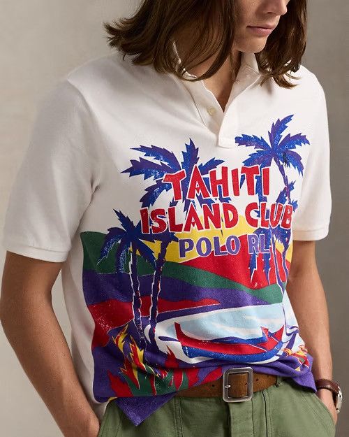 Polo Ralph Lauren Polo Ralph Lauren Classic Fit Mesh Graphic Shirt Size XL Size US XL / EU 56 / 4 - 5 Thumbnail