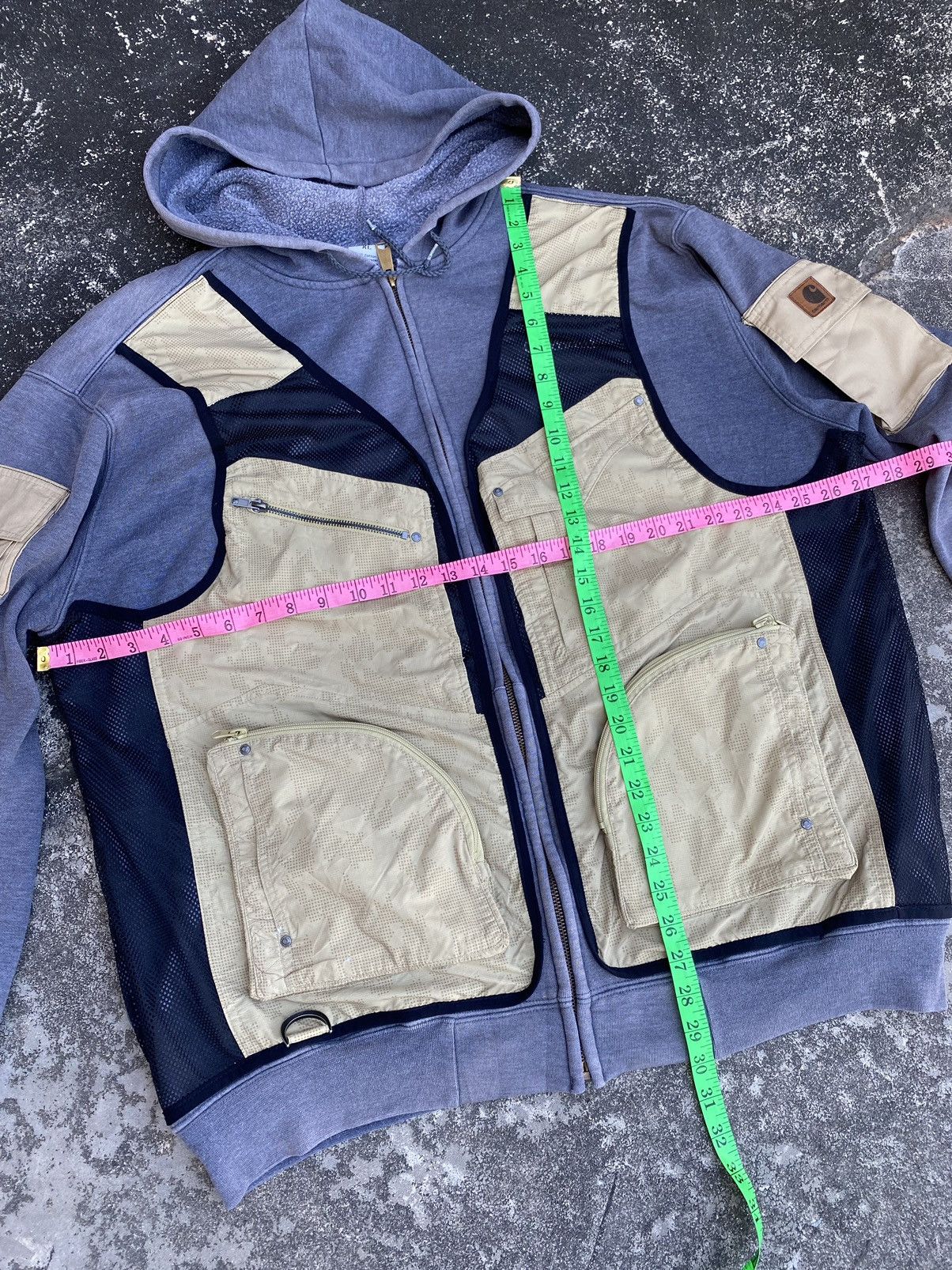 Carhartt Vintage Distressed Carhartt Reworked Utility Hoodie Jacket Size US XXL / EU 58 / 5 - 9 Thumbnail