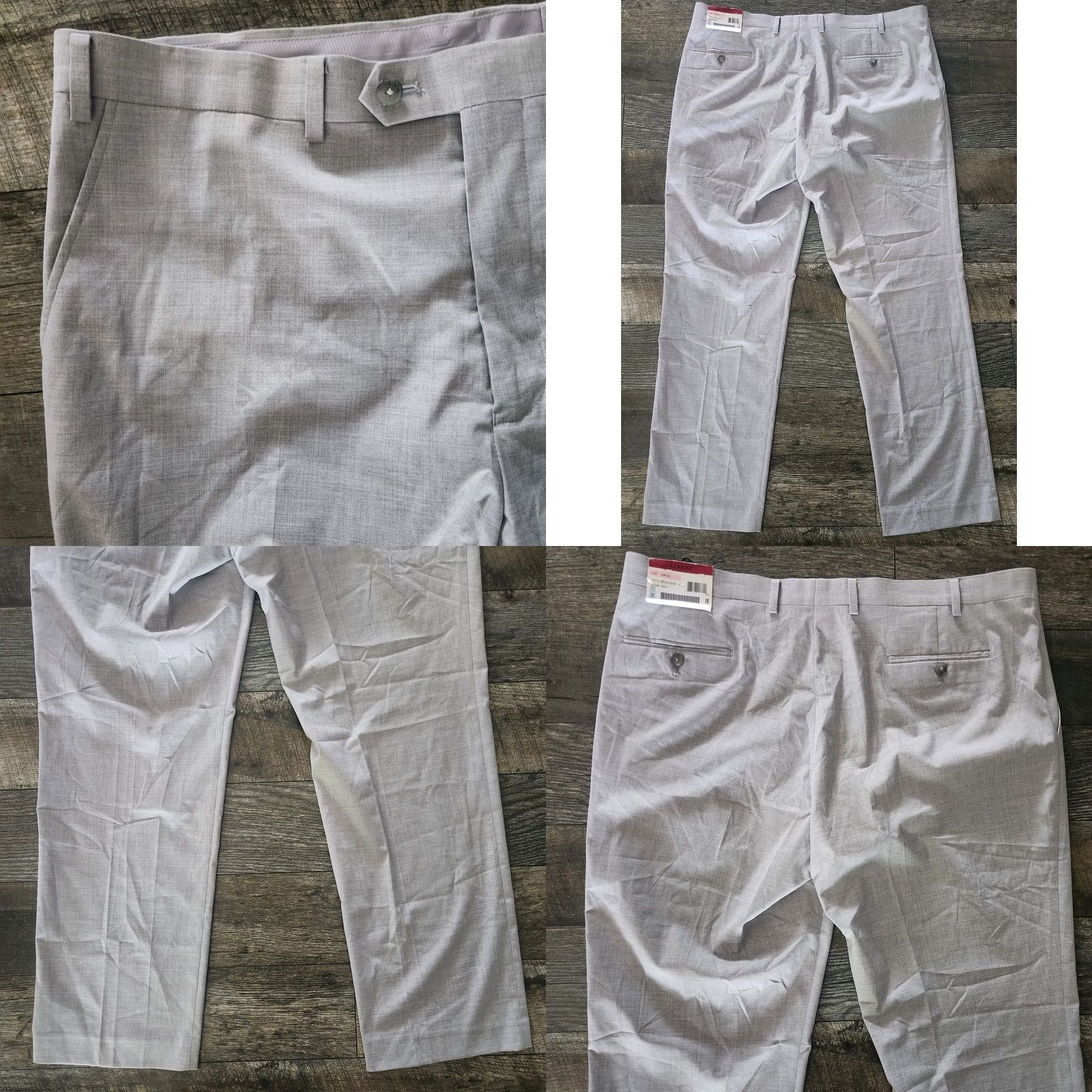 Alfani Alfani Slim fit Dress Pants Mens 40x32 Light Gray Stretch New W/ Tags Mens Dress Pants Straight Leg Preppy Wedding City 40 Mens Regular XS? Size US 40 / EU 56 - 8 Thumbnail