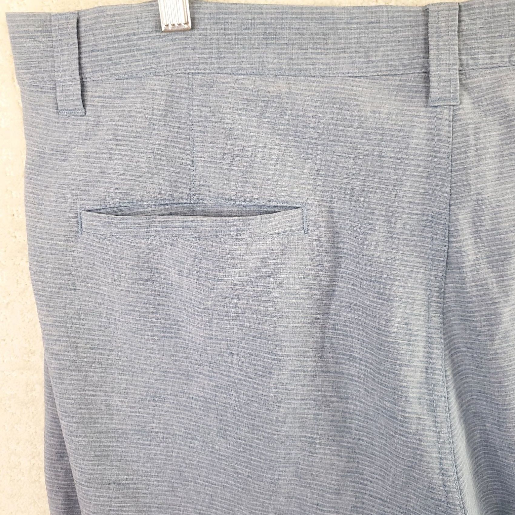 TravisMathew VINTAGE? No. Travis Mathew Shorts Mens 38x10 Blue Striped Golf Chino Performance Stretch Tech Size US 38 / EU 54 - 7 Thumbnail