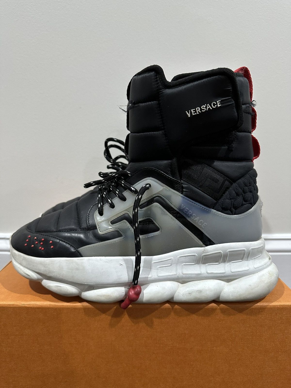 Versace Versace Chain Reaction Nylon Padded High Combat Boot Sneaker Size US 11 / EU 44 - 5 Thumbnail