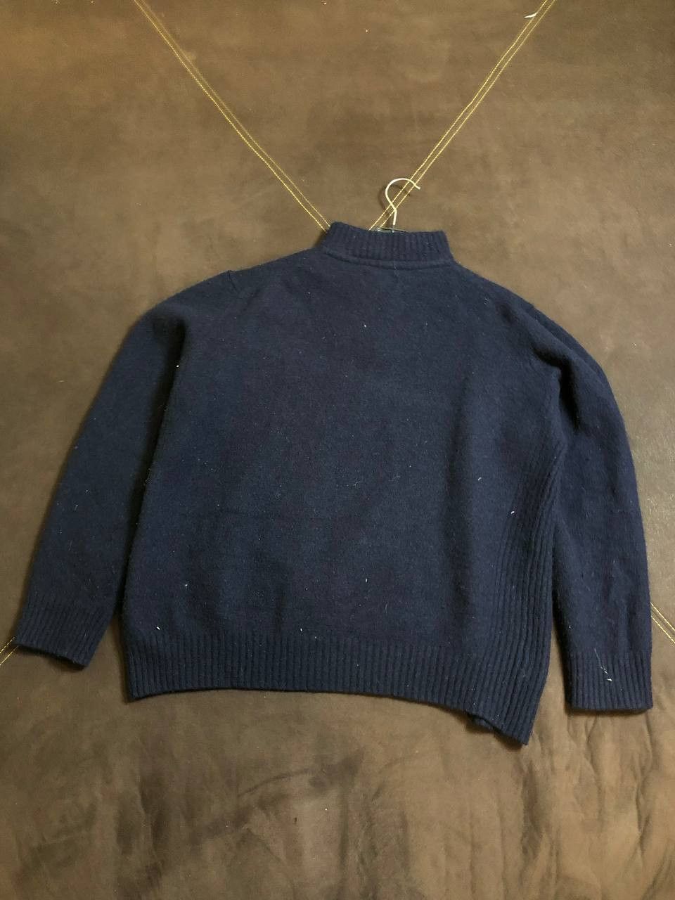 Barbour Barbour Tisbury Lambs Wool Knit Quarter Zip Sweater Size US XXL / EU 58 / 5 - 9 Thumbnail