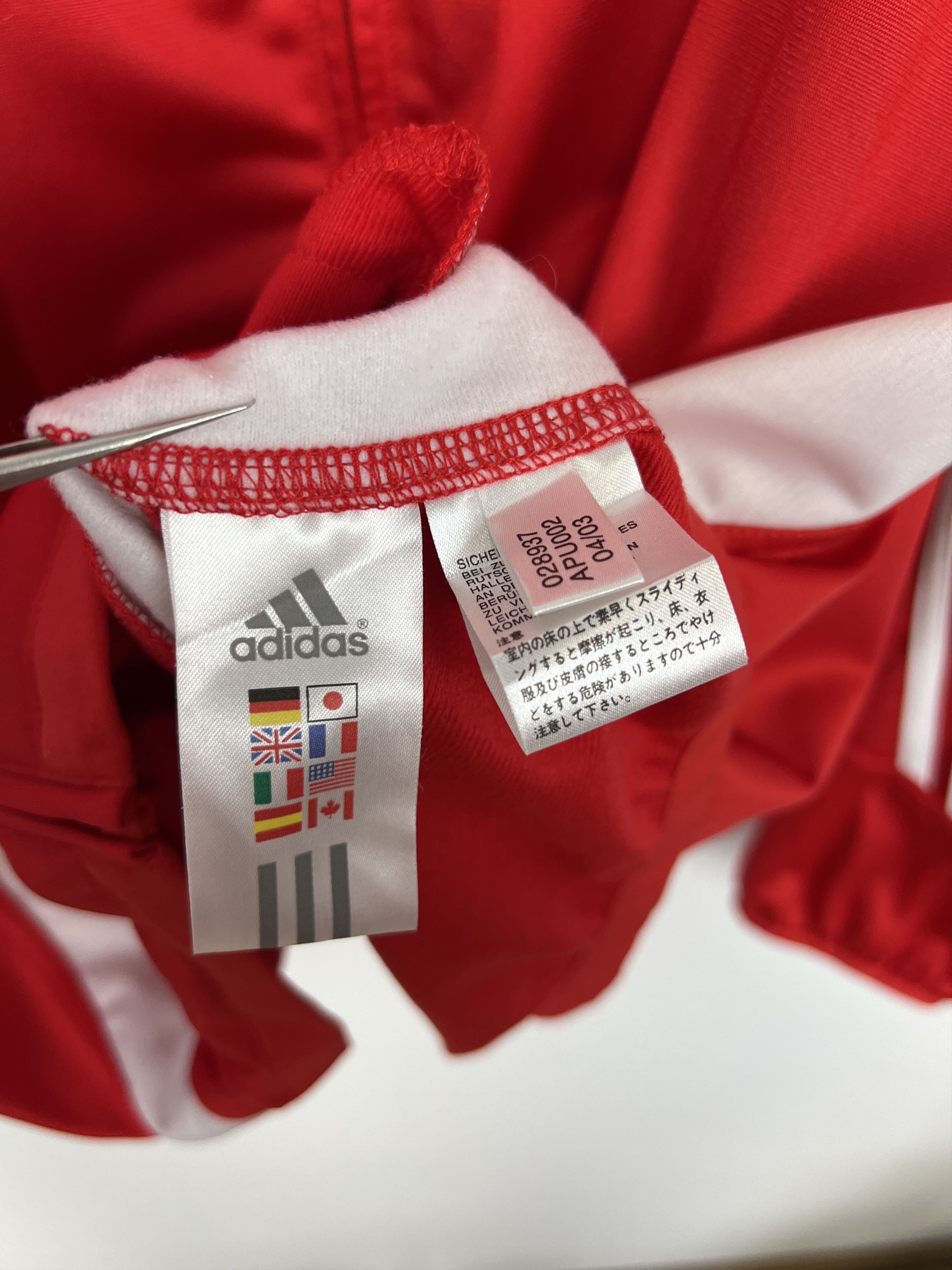 Adidas Vintage Adidas Benfica Football Jacket Soccer Red Track Top Size US M / EU 48-50 / 2 - 10 Thumbnail