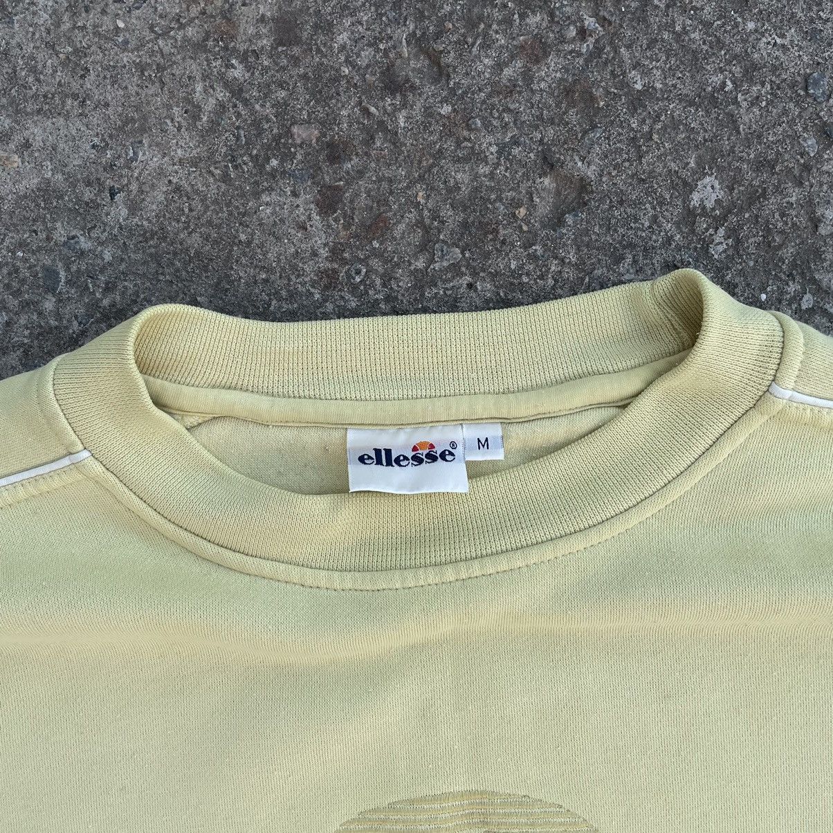 Ellesse × Vintage Vintage Yellow Sweatshirt Big Logo Y2K 90s USA Size US M / EU 48-50 / 2 - 8 Thumbnail