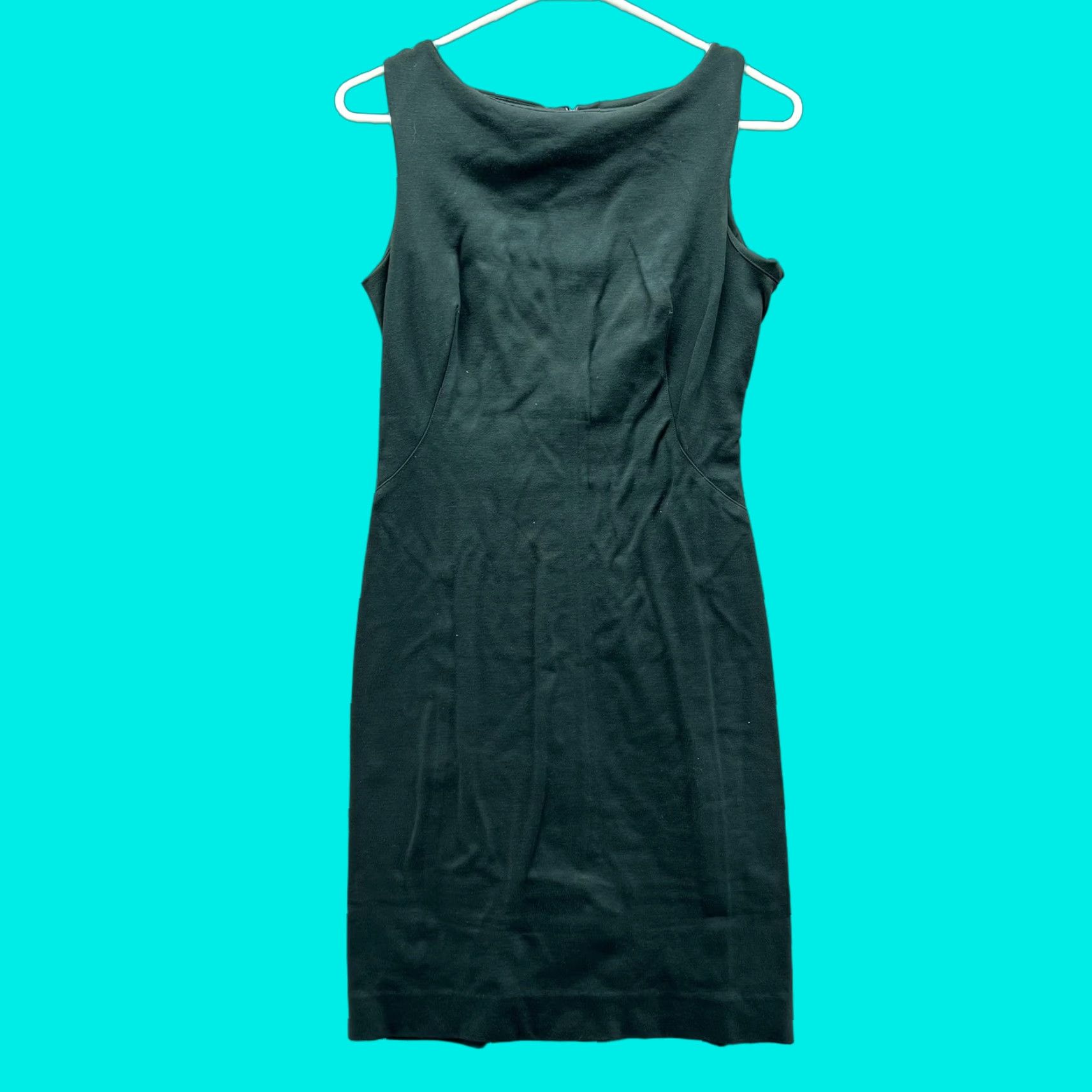 M.M.LaFleur MM.LaFleur Dress Womens 8 Green Sleeveless Boat Neck Sheath Knee Length Office Women Size M / US 6-8 / IT 42-44 - 1 Thumbnail