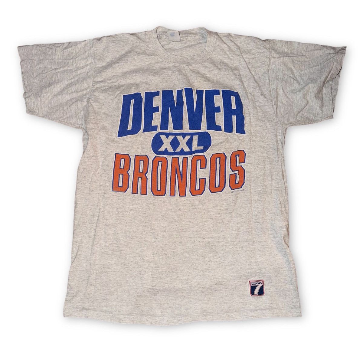 Logo 7 Vintage Logo 7 Denver Broncos NFL 90s Single Stitch Shirt Size US XL / EU 56 / 4 - 1 Thumbnail