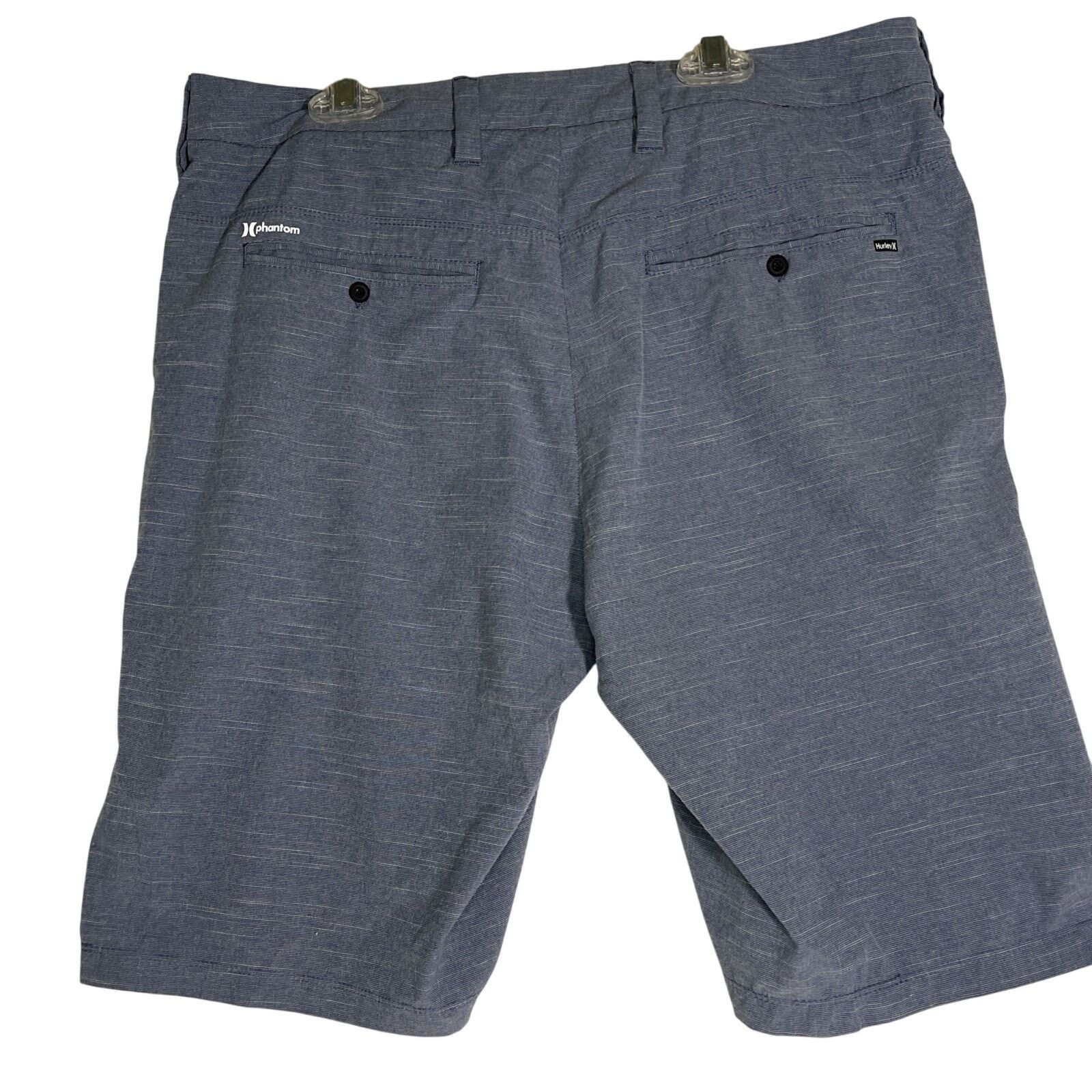 Hurley Hurley Shorts Men's 32 Gray Flat Front Phantom 9.5” Wicking Size US 32 / EU 48 - 5 Thumbnail