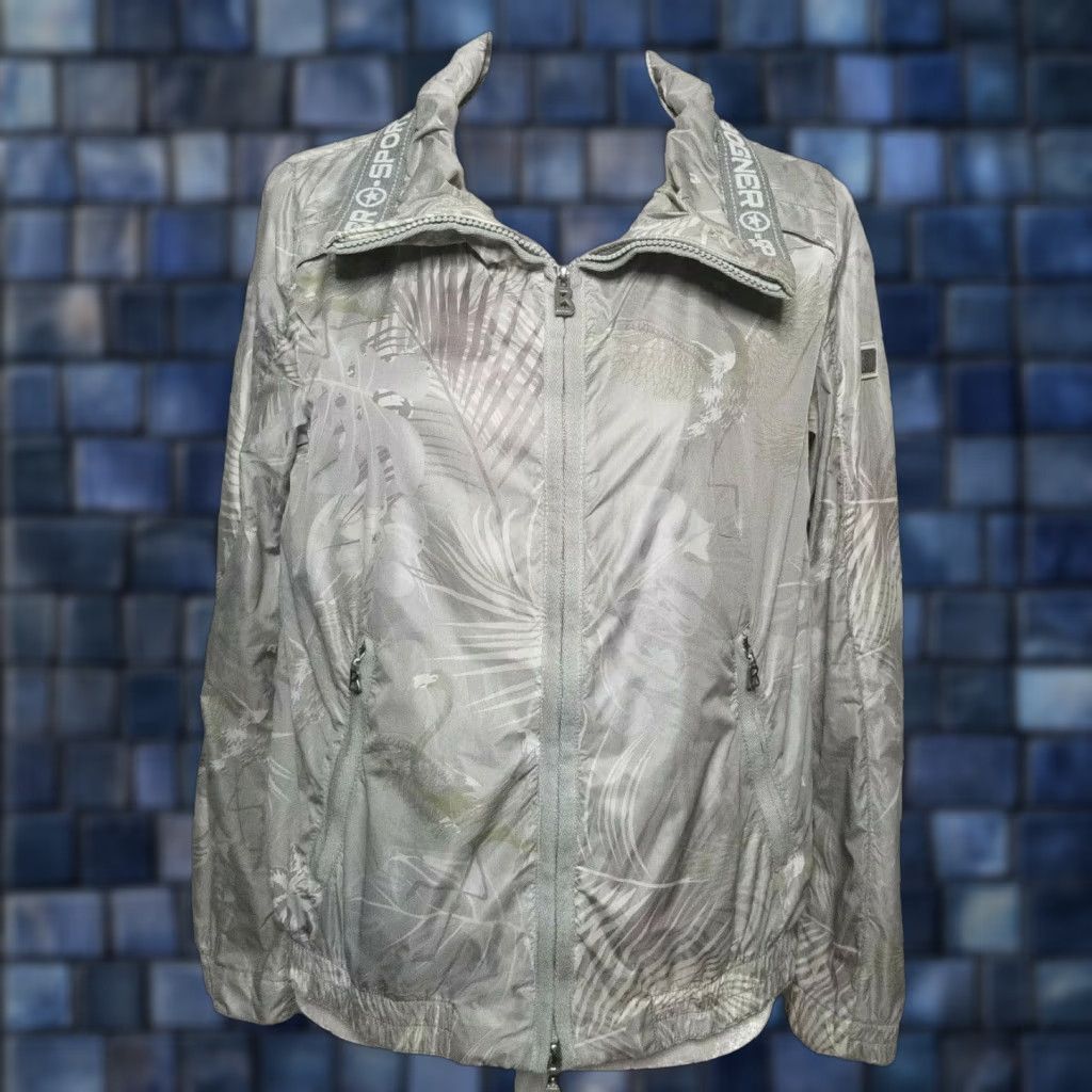 Bogner Bogner Womens Jacket Windbreaker Full Zip Floral Print Gray 8 EU 38/US 8 Lined Zip Bodner? Size M / US 6-8 / IT 42-44 - 1 Thumbnail