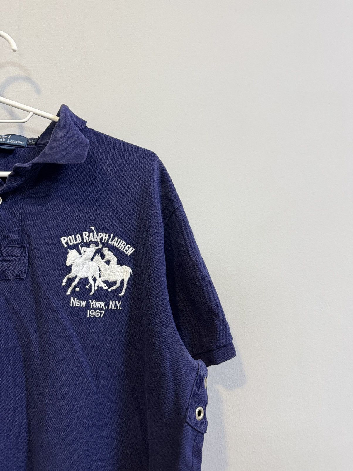 Polo Ralph Lauren × Vintage Vintage Polo Ralph Lauren New York 3 big logo polo tee 90’s Size US XL / EU 56 / 4 - 3 Thumbnail
