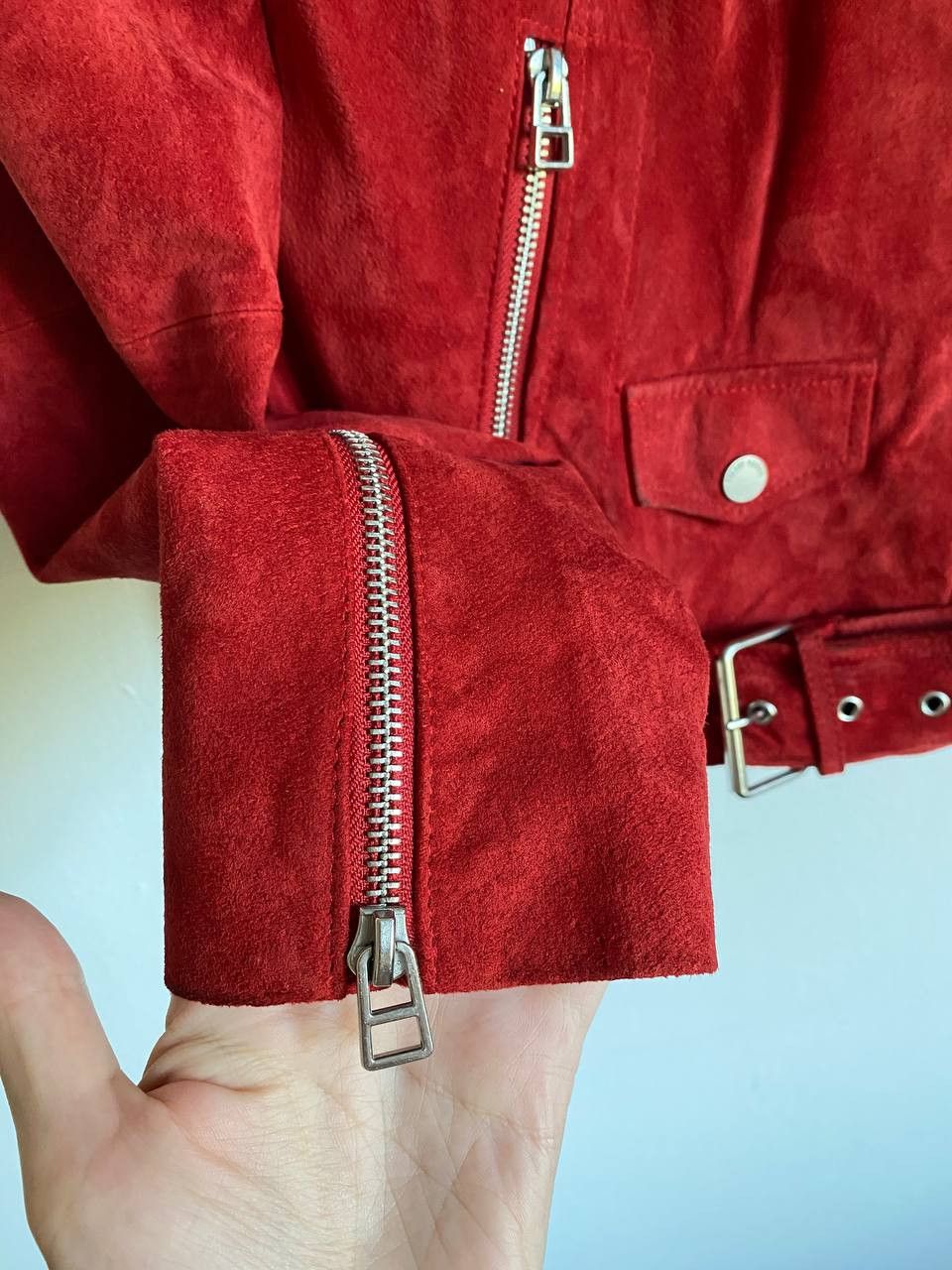 Other Freaky Nation Suede Biker Leather Jacket Size S Size S / US 4 / IT 40 - 5 Thumbnail