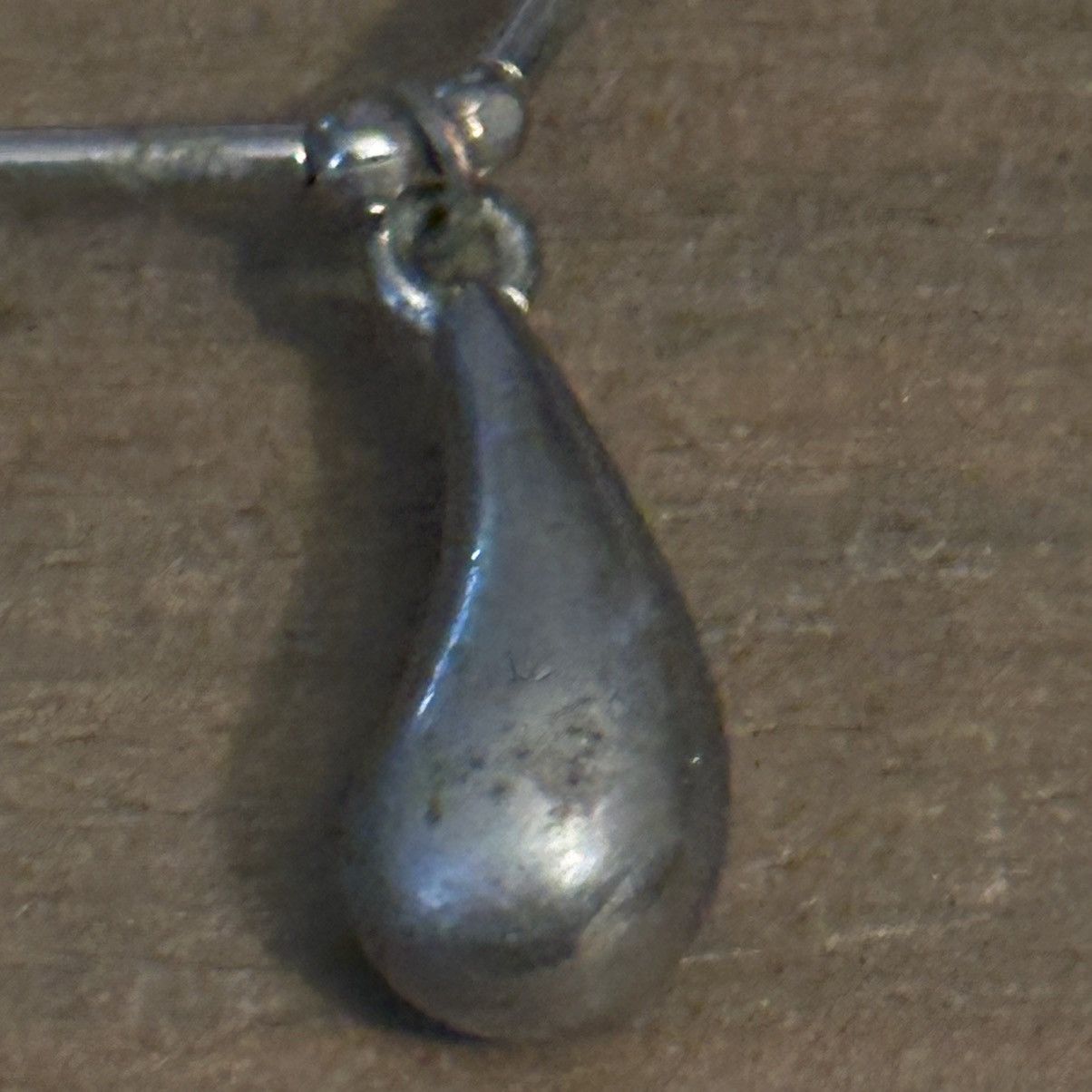 Kenneth Jay Lane × Vintage Vintage Kenneth Lane silver bar teardrop pendant necklace Size ONE SIZE - 6 Thumbnail