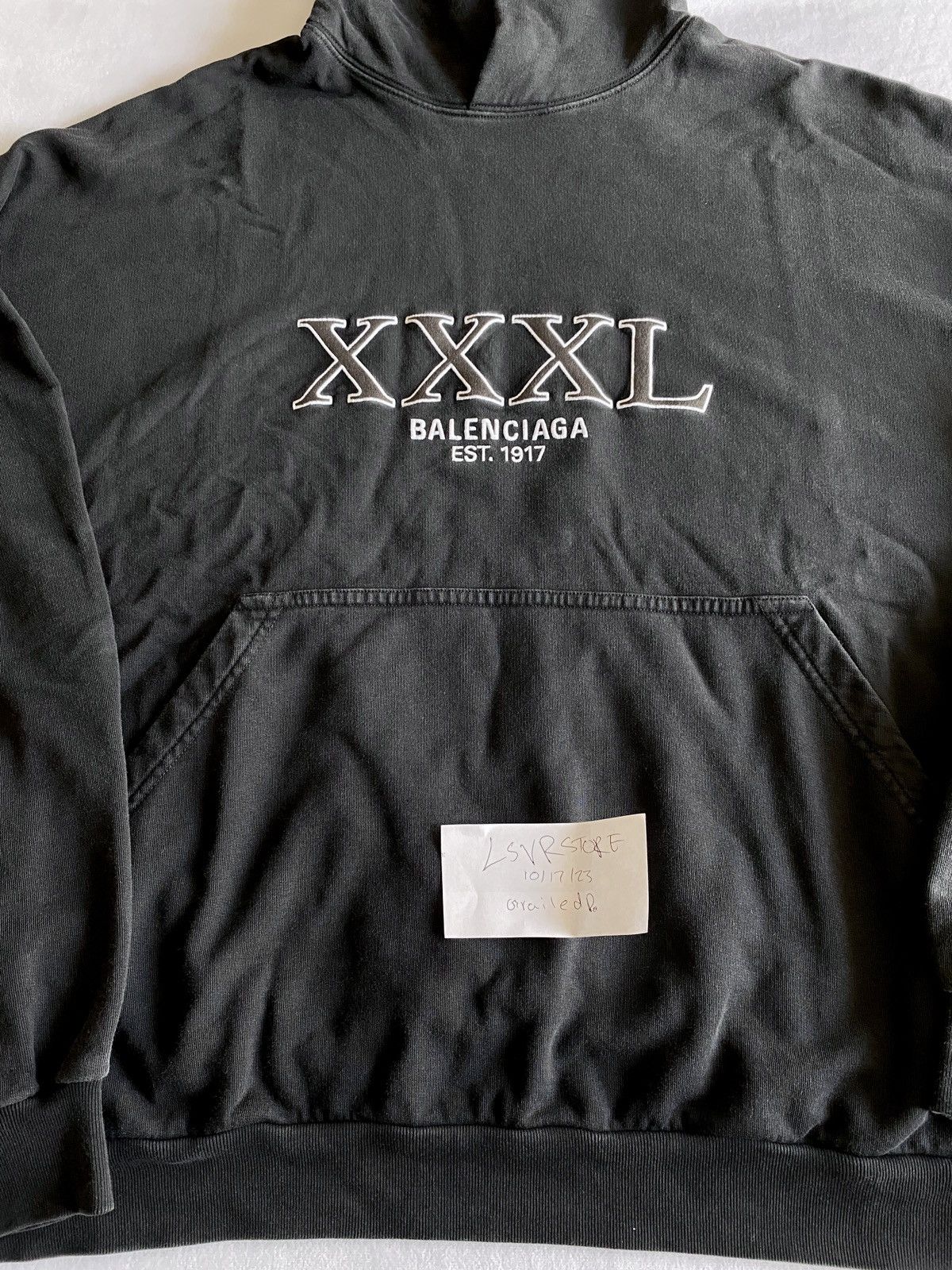 Balenciaga BALENCIAGA XXXL Super Oversized Hoodie Black Size 1 Size US S / EU 44-46 / 1 - 2 Thumbnail