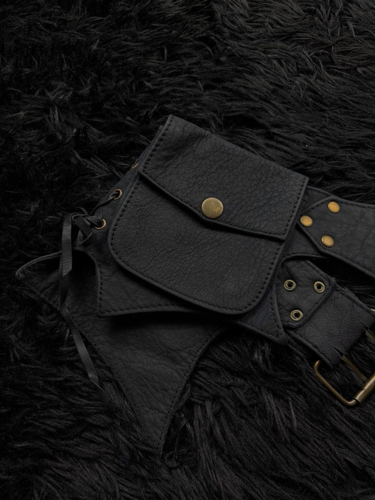 KMRii Kmrii Style Avant Garde Archive Leather Pocket Belt Bag Size ONE SIZE - 7 Thumbnail
